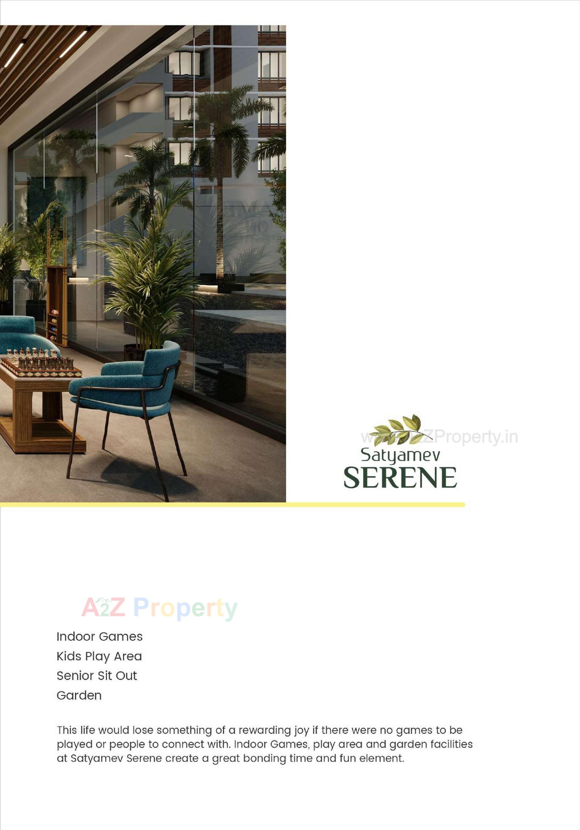 3D Elevation of real estate project Satyamev Serene located at Ahmedabad, Ahmedabad, Gujarat