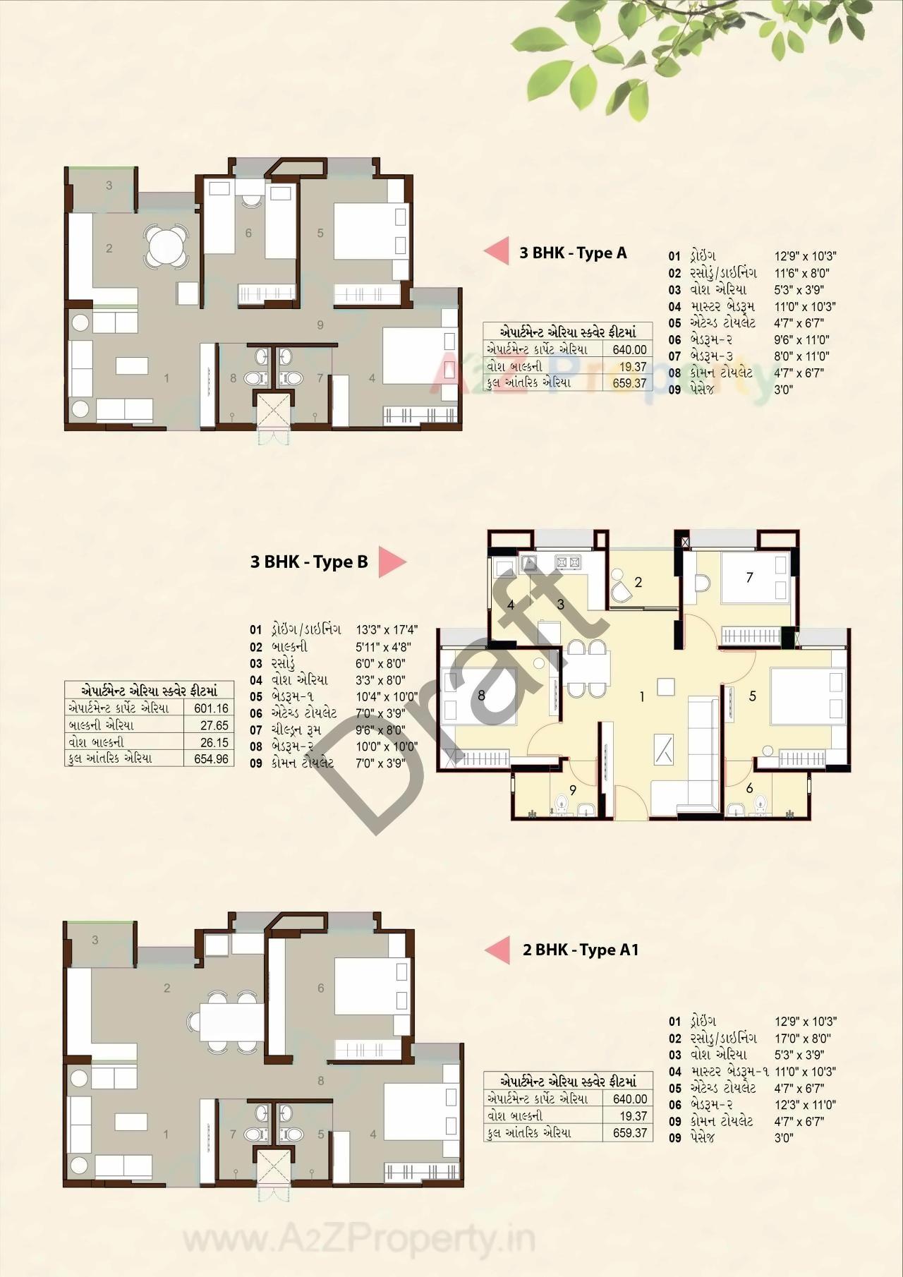Layout of real estate project Saujanya Ii located at Mithipur, Ahmedabad, Gujarat