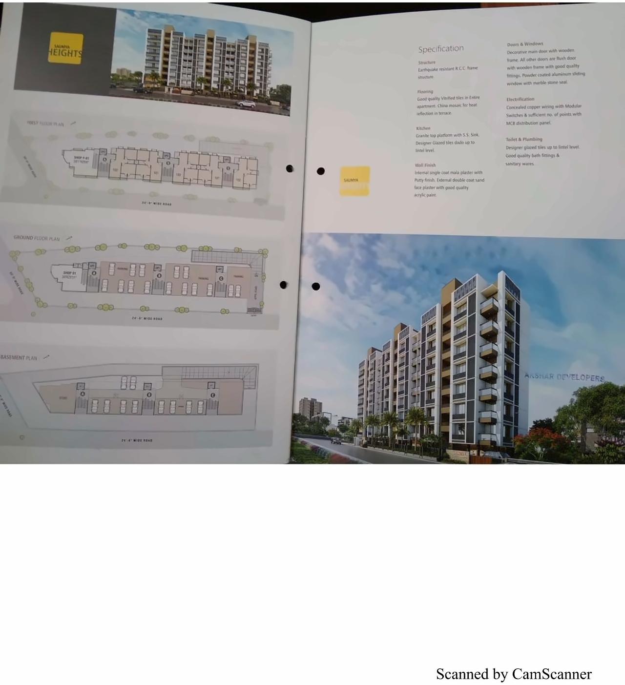  of real estate project Saumya Heights located at Ghuma, Ahmedabad, Gujarat