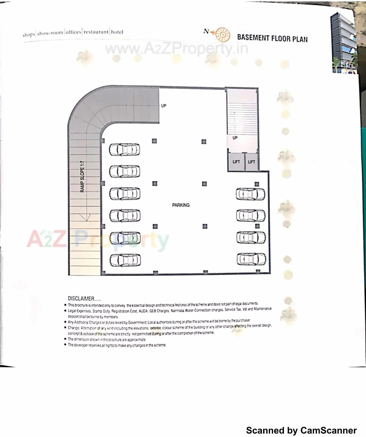 Layout of real estate project Savan Square located at Chenpur, Ahmedabad, Gujarat