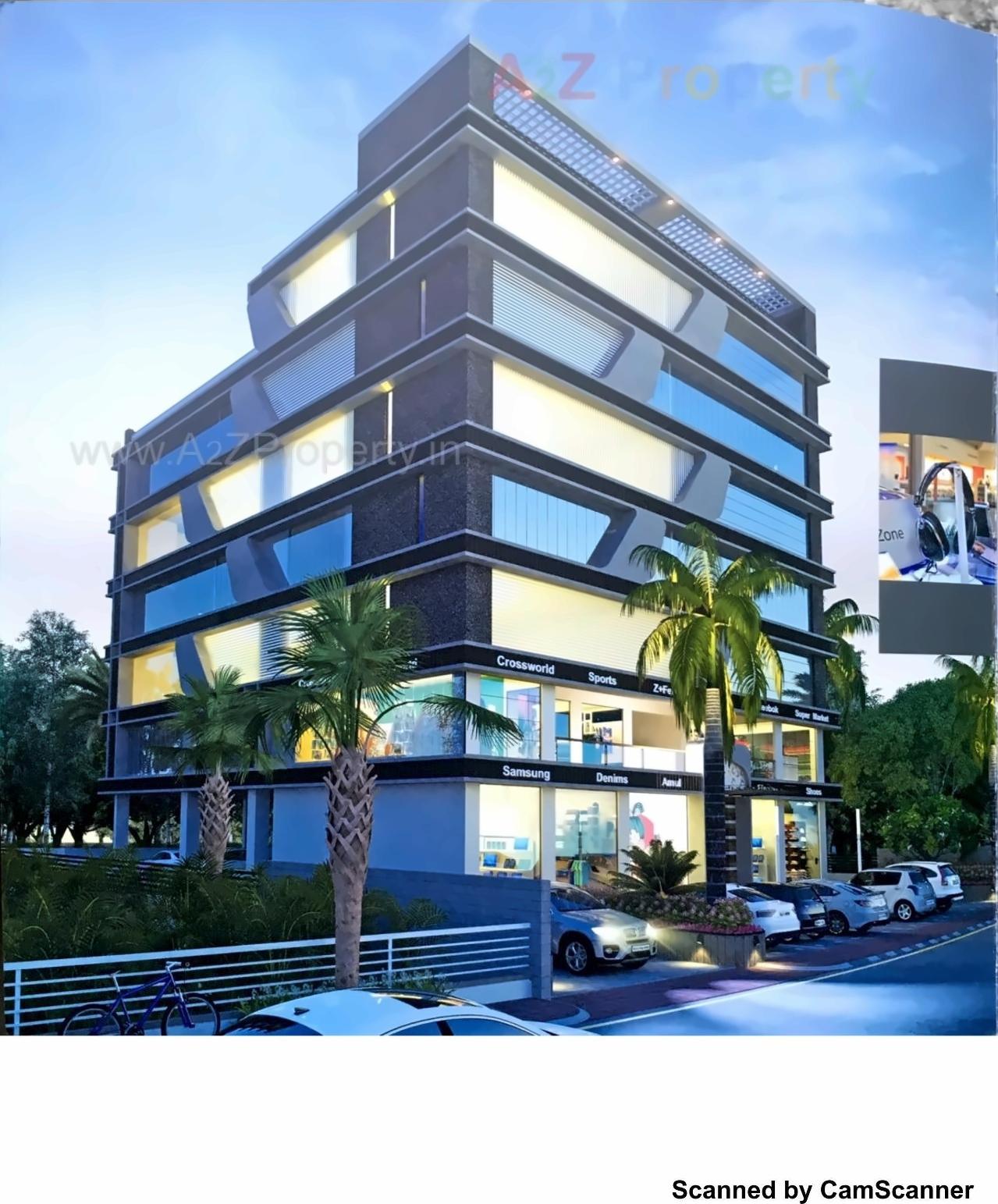 3D Elevation of real estate project Savan Square located at Chenpur, Ahmedabad, Gujarat