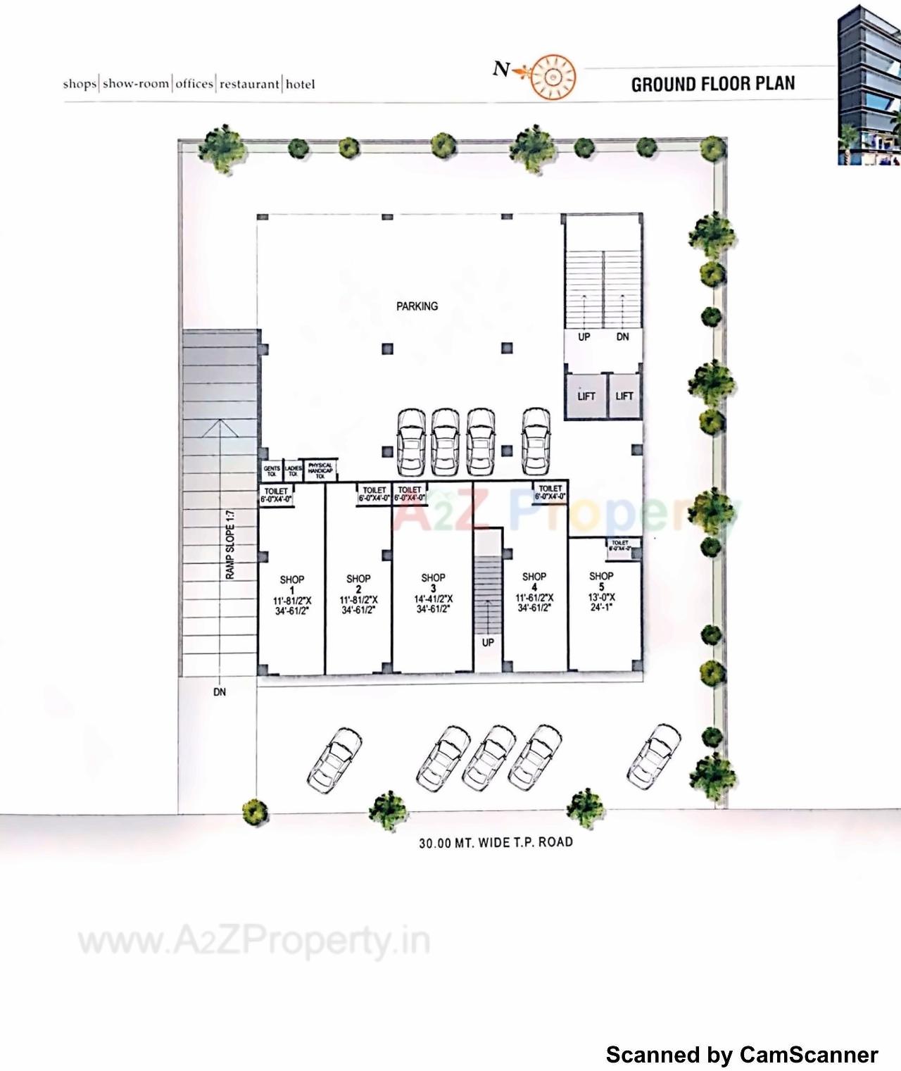 Layout of real estate project Savan Square located at Chenpur, Ahmedabad, Gujarat