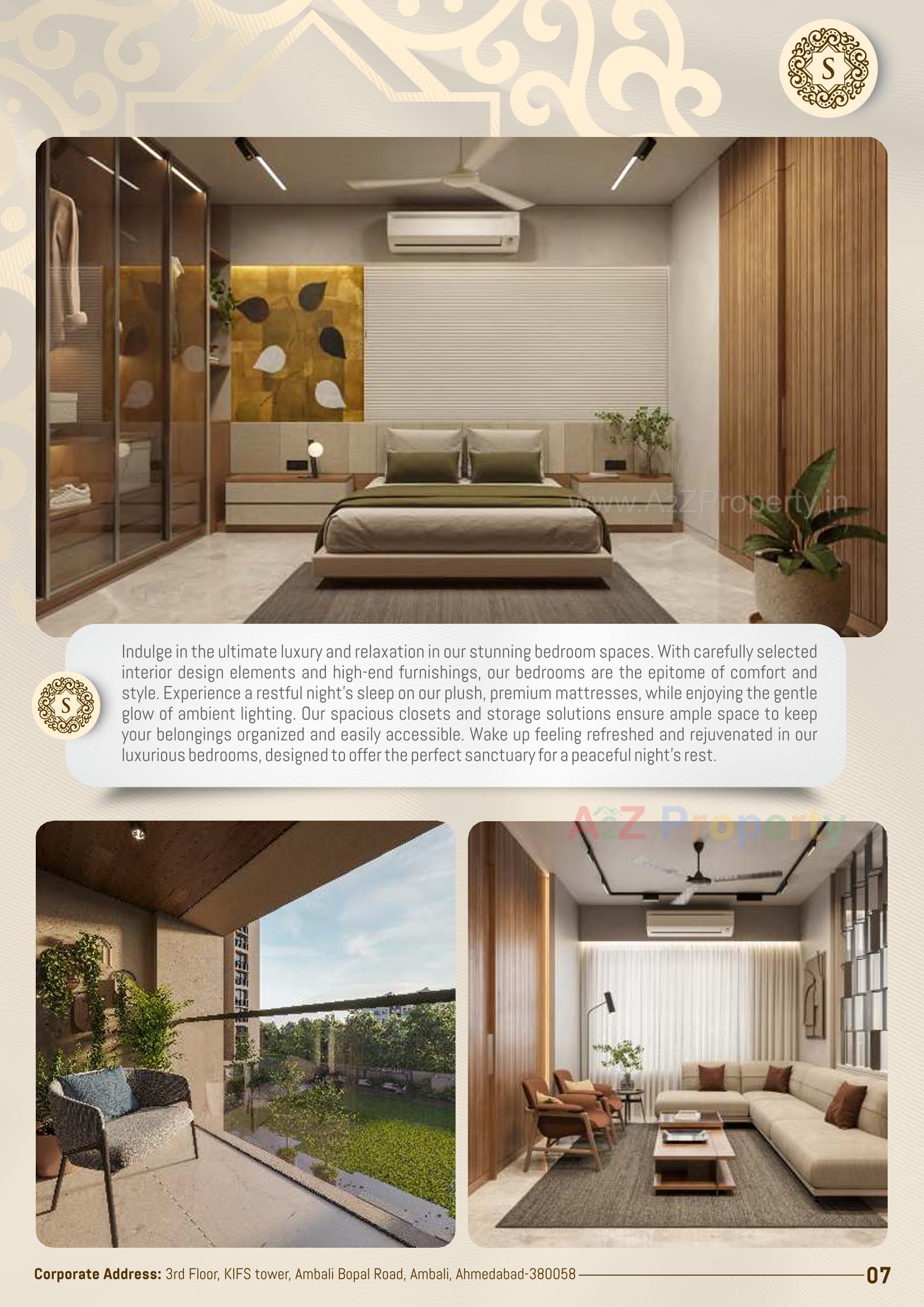 Layout of real estate project Savera Prarambh located at Ghuma, Ahmedabad, Gujarat