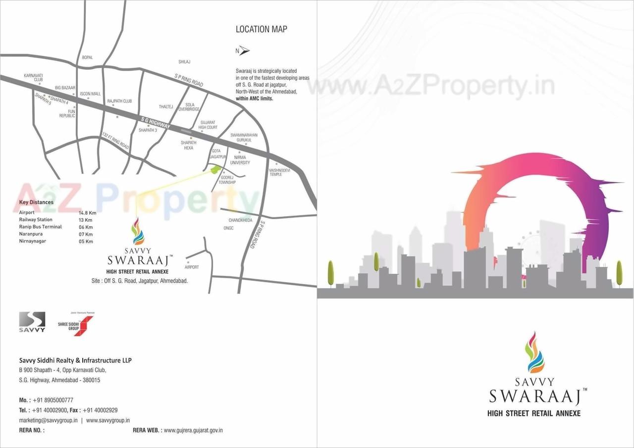  of real estate project Savvy Swaraaj High Street Retail Annexe located at Jagatpur, Ahmedabad, Gujarat