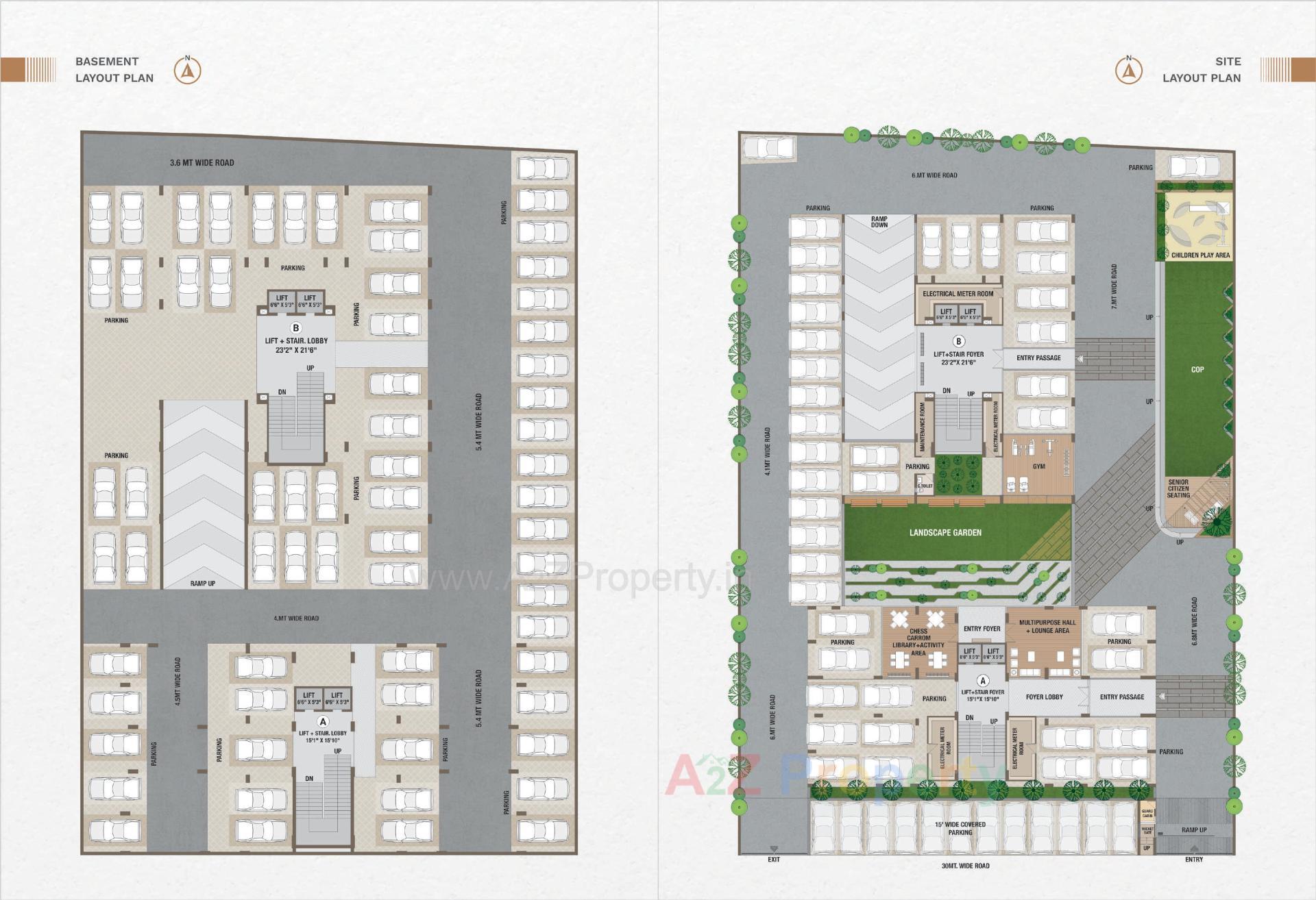 Layout of real estate project Savya Skyz located at Motera, Ahmedabad, Gujarat
