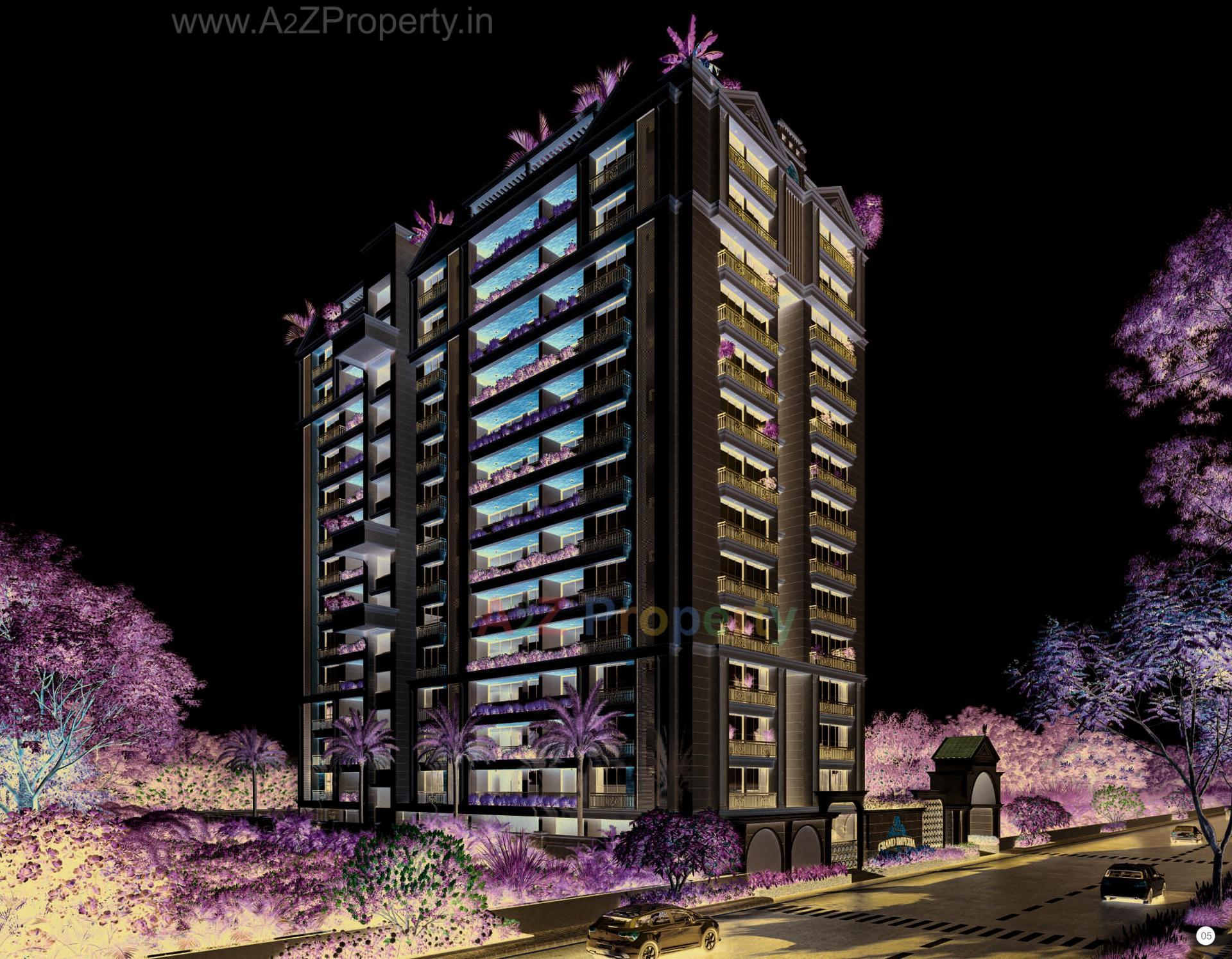 3D Elevation of real estate project Sawera Grand Imperia located at Nikol, Ahmedabad, Gujarat