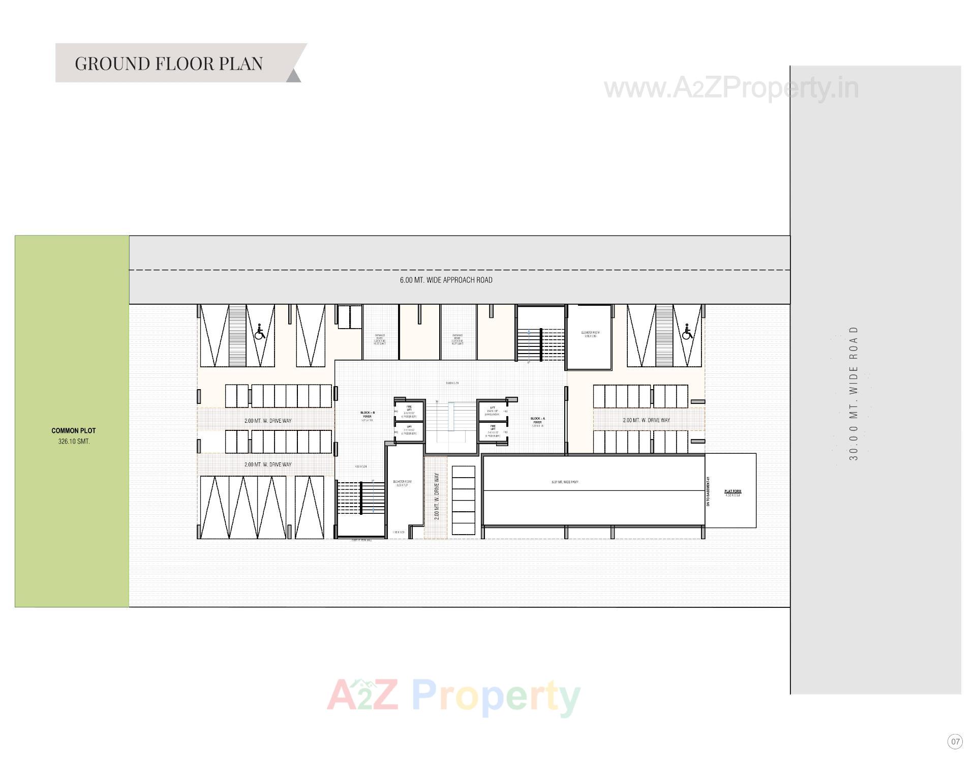 Layout of real estate project Sawera Grand Imperia located at Nikol, Ahmedabad, Gujarat