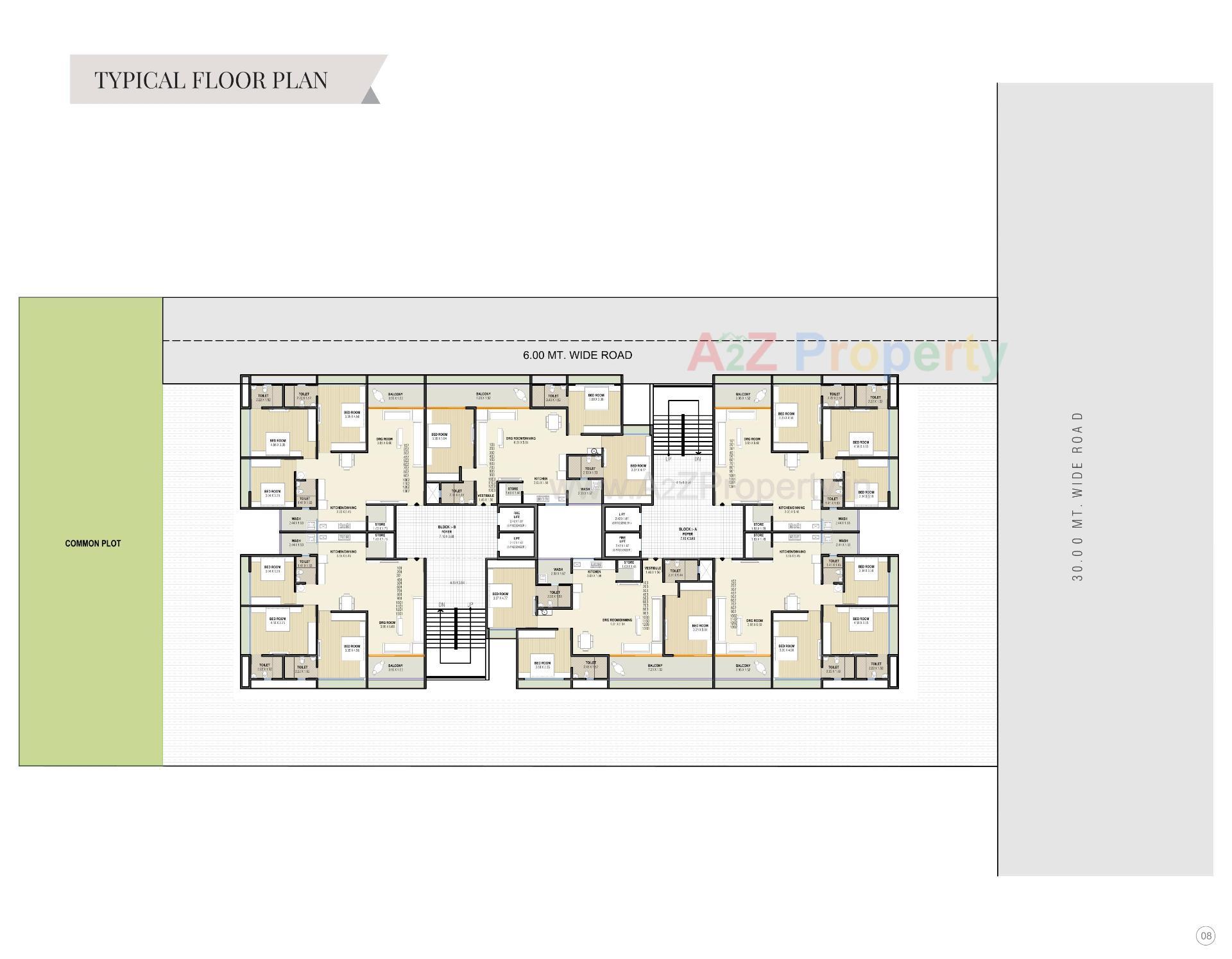 Layout of real estate project Sawera Grand Imperia located at Nikol, Ahmedabad, Gujarat