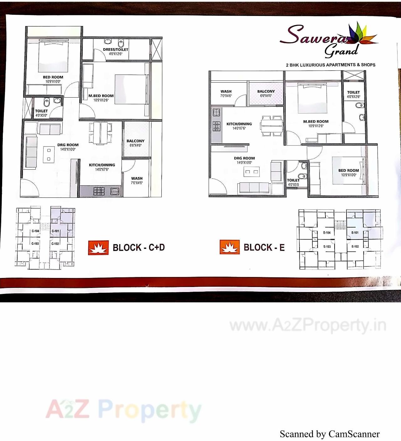 Layout of real estate project Sawera Grand located at Nikol, Ahmedabad, Gujarat