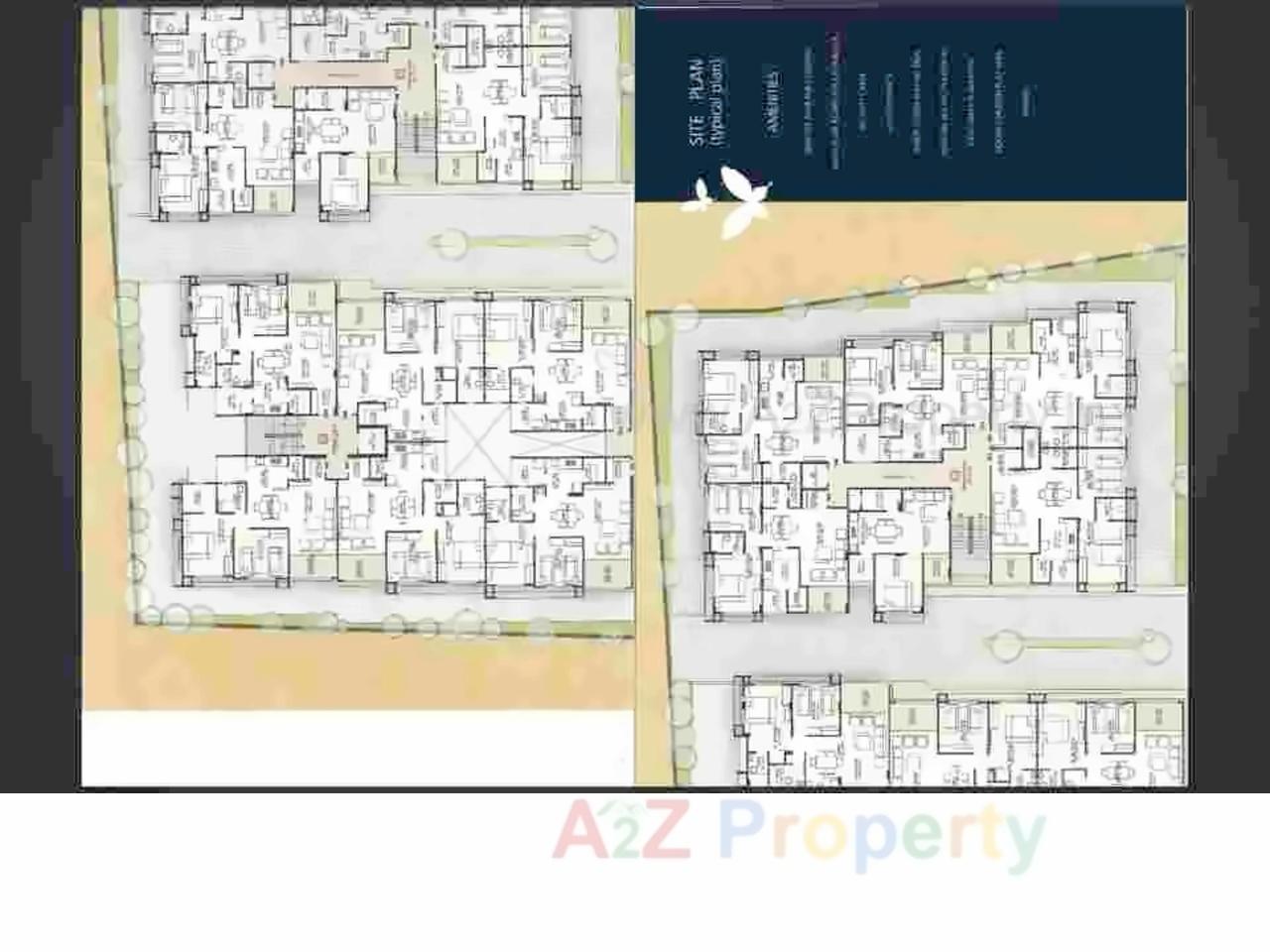 Layout of real estate project Sawpneel Elanza located at Bopal, Ahmedabad, Gujarat