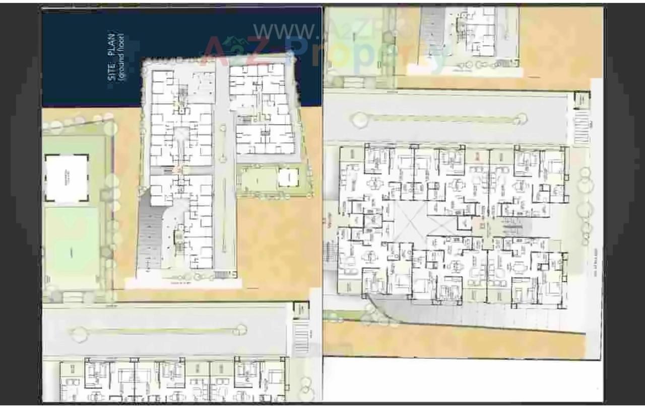 Layout of real estate project Sawpneel Elanza located at Bopal, Ahmedabad, Gujarat