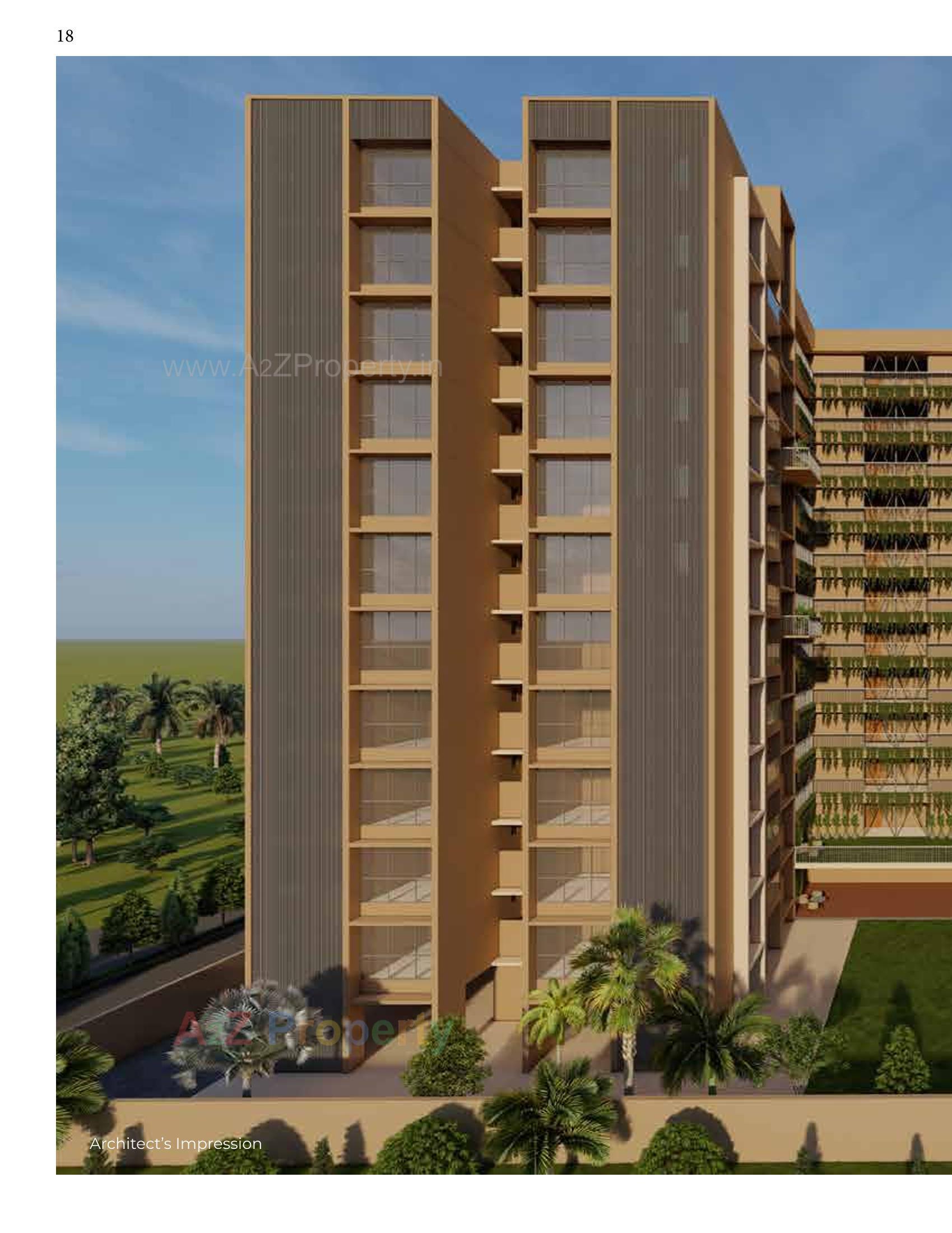 3D Elevation of real estate project Sb Crestoria located at Chiloda  (naroda), Ahmedabad, Gujarat