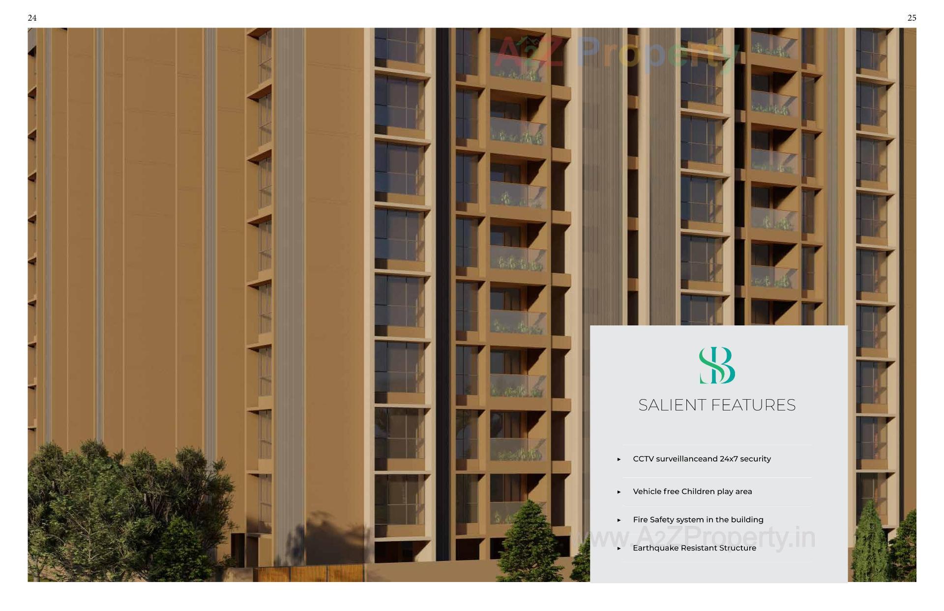3D Elevation of real estate project Sb Crestoria located at Chiloda  (naroda), Ahmedabad, Gujarat