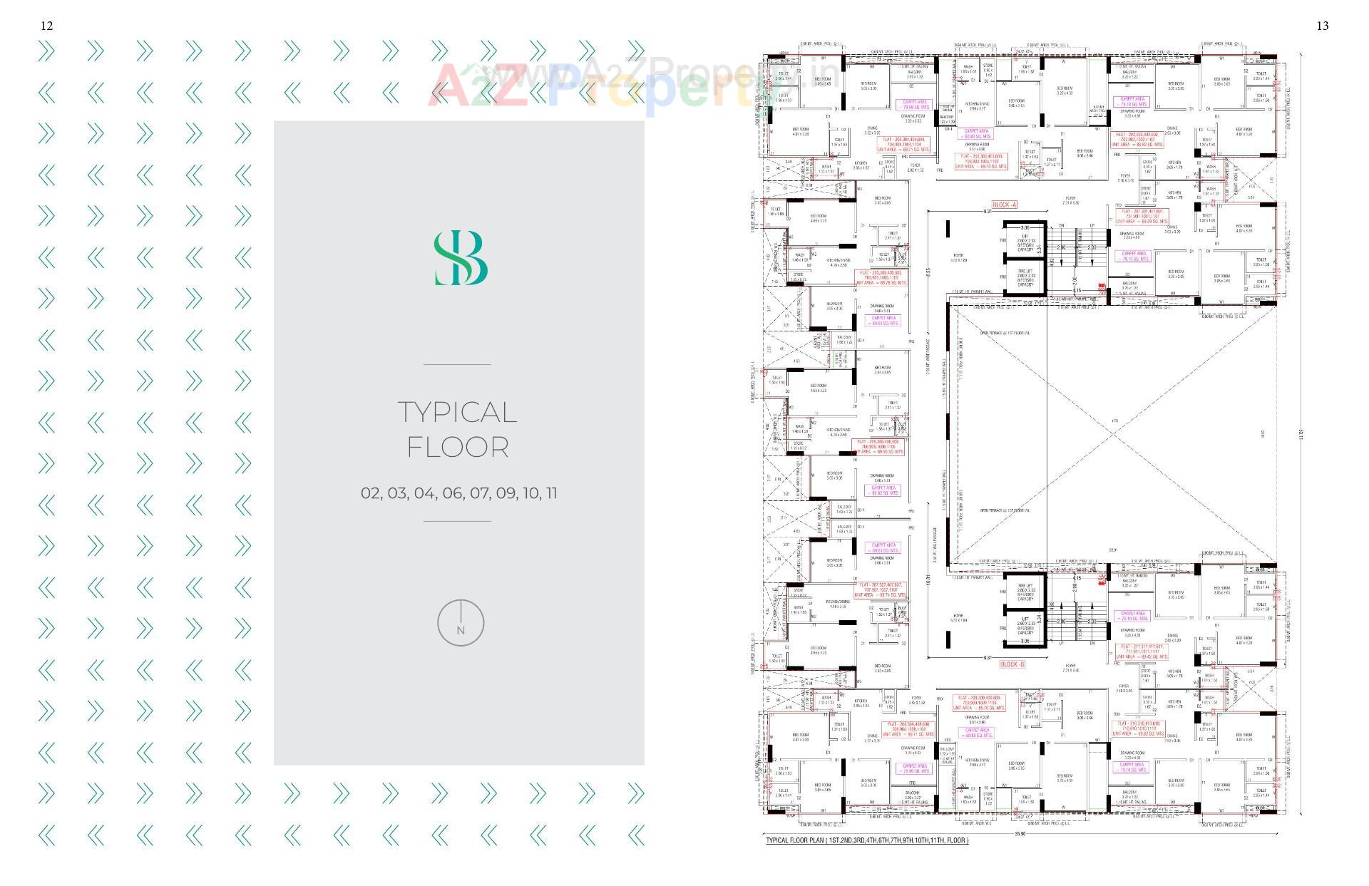 Layout of real estate project Sb Crestoria located at Chiloda  (naroda), Ahmedabad, Gujarat