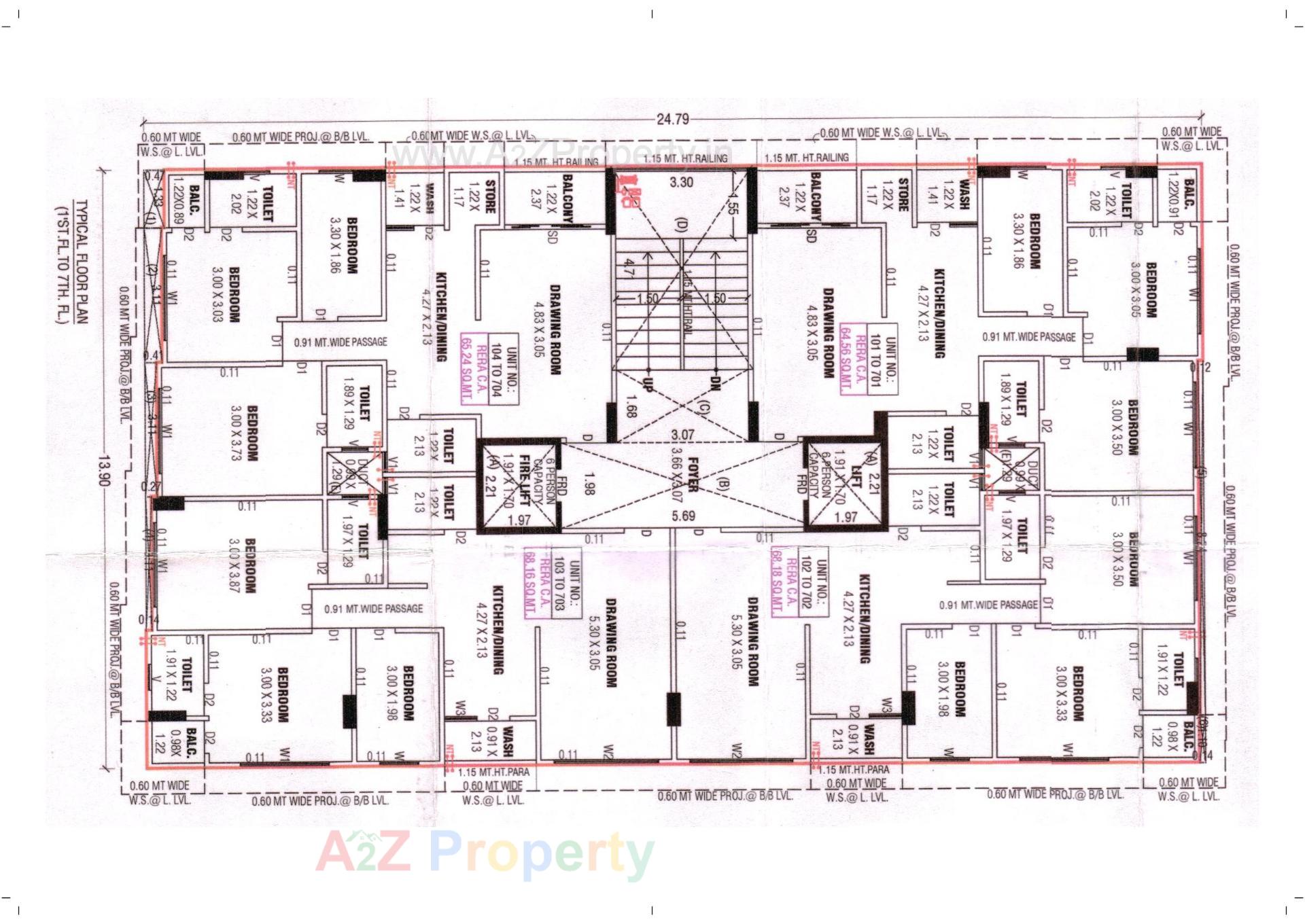 Layout of real estate project Scarlet Homes located at Paldi, Ahmedabad, Gujarat