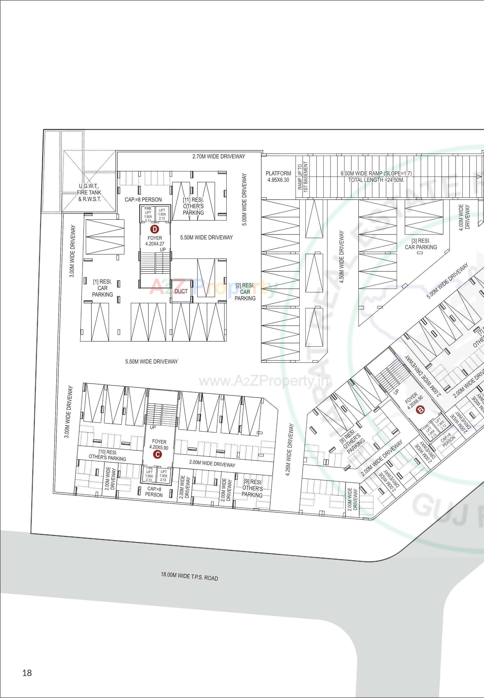 Layout of real estate project Scarlet Springs located at Kali, Ahmedabad, Gujarat