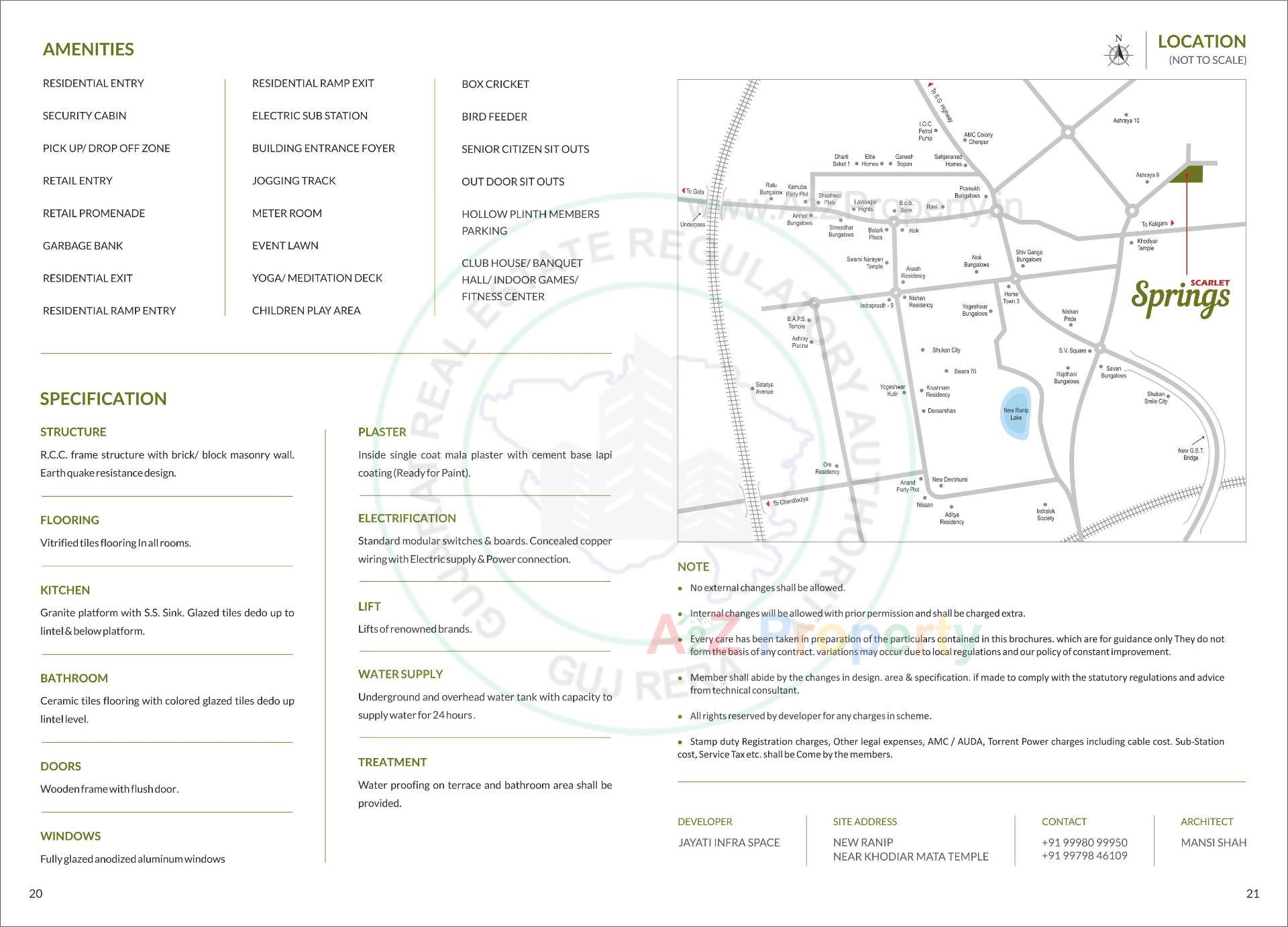  of real estate project Scarlet Springs located at Kali, Ahmedabad, Gujarat