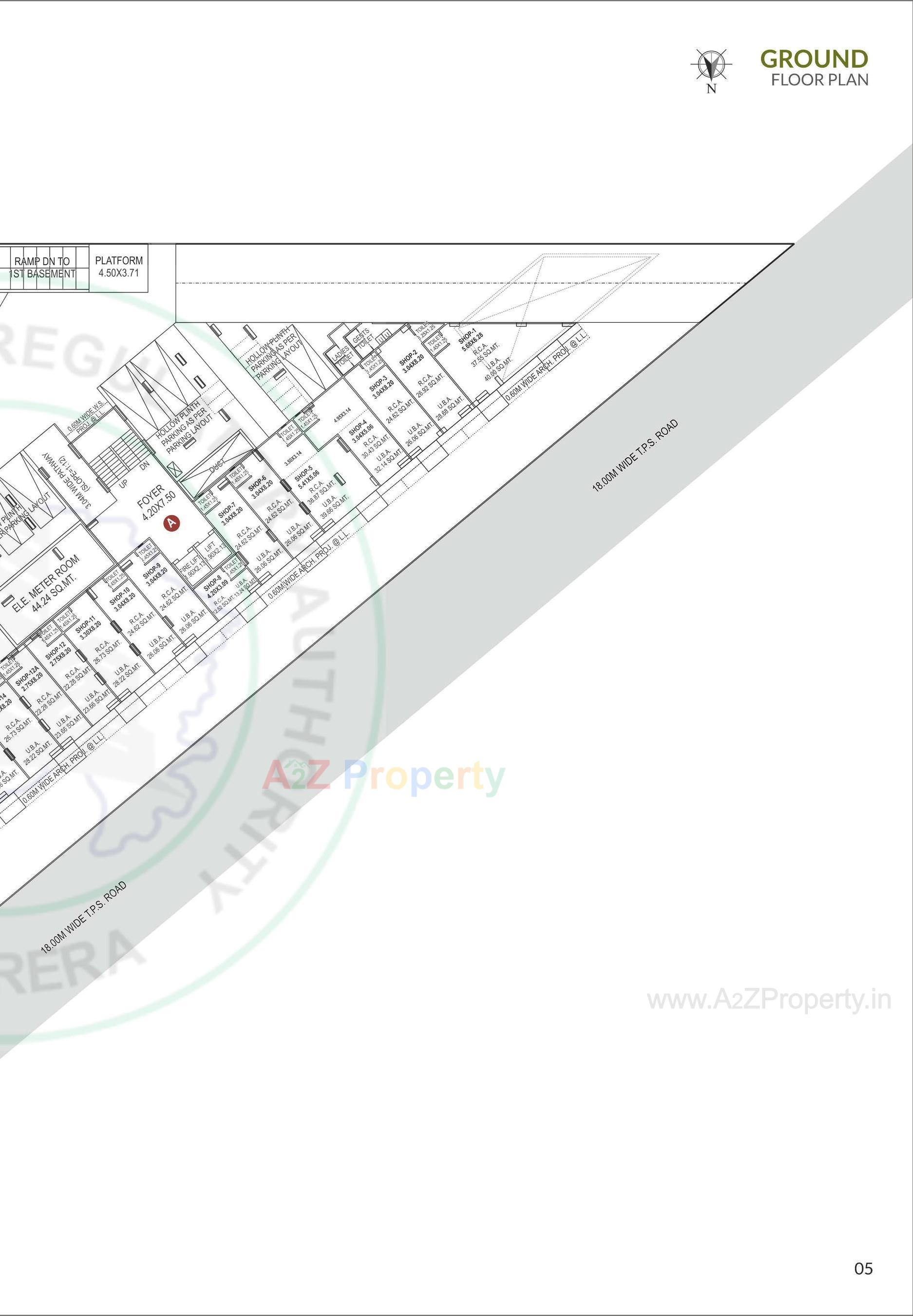 Layout of real estate project Scarlet Springs located at Kali, Ahmedabad, Gujarat