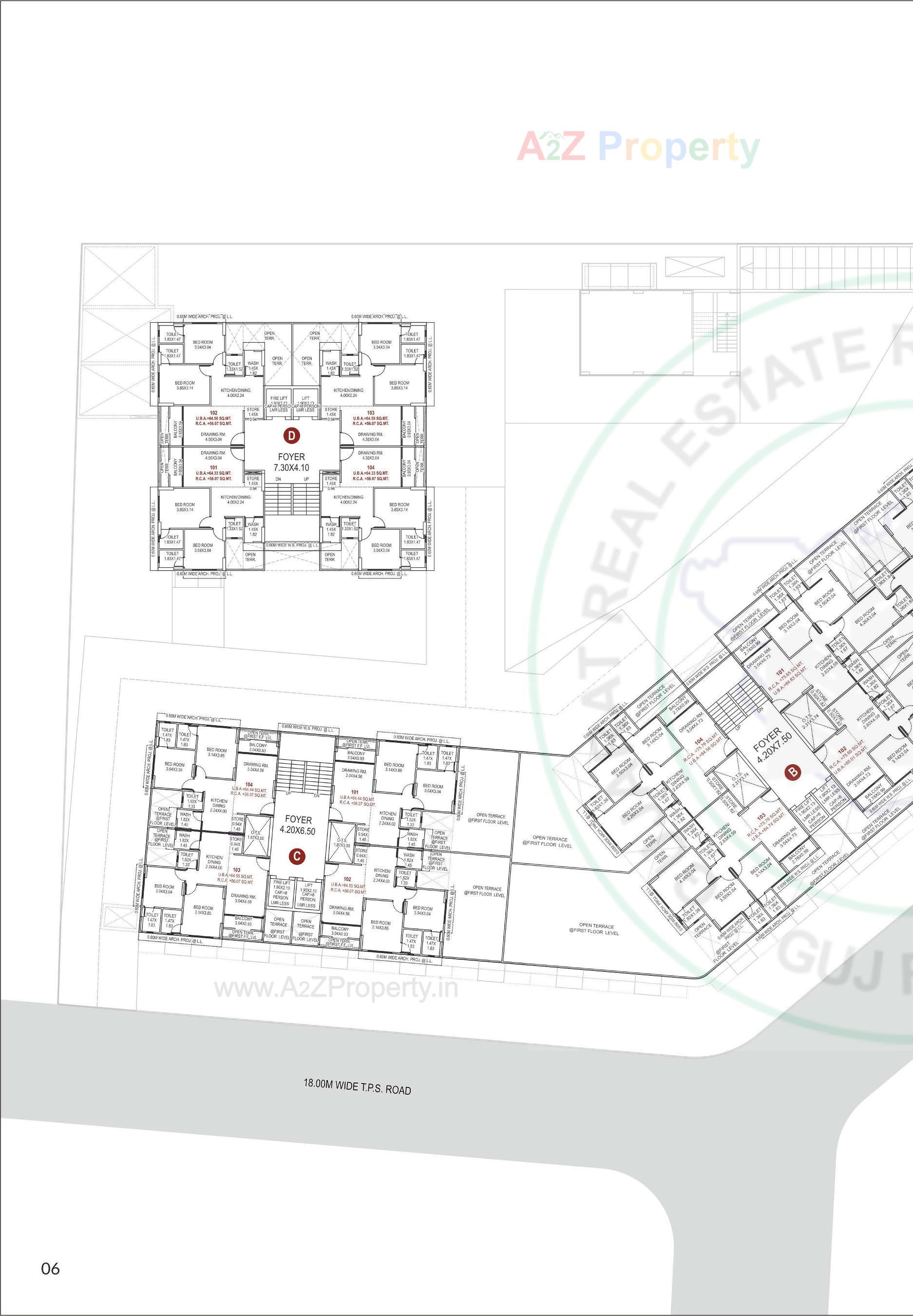 Layout of real estate project Scarlet Springs located at Kali, Ahmedabad, Gujarat