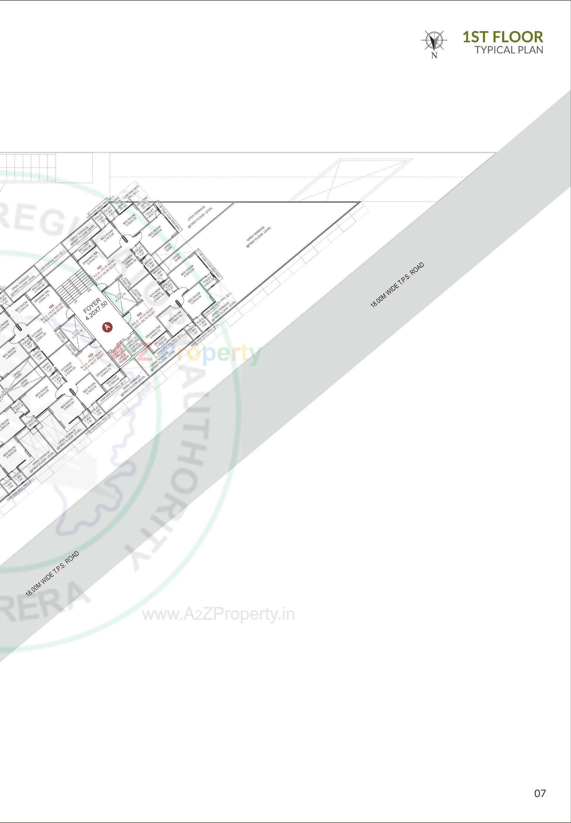 Layout of real estate project Scarlet Springs located at Kali, Ahmedabad, Gujarat