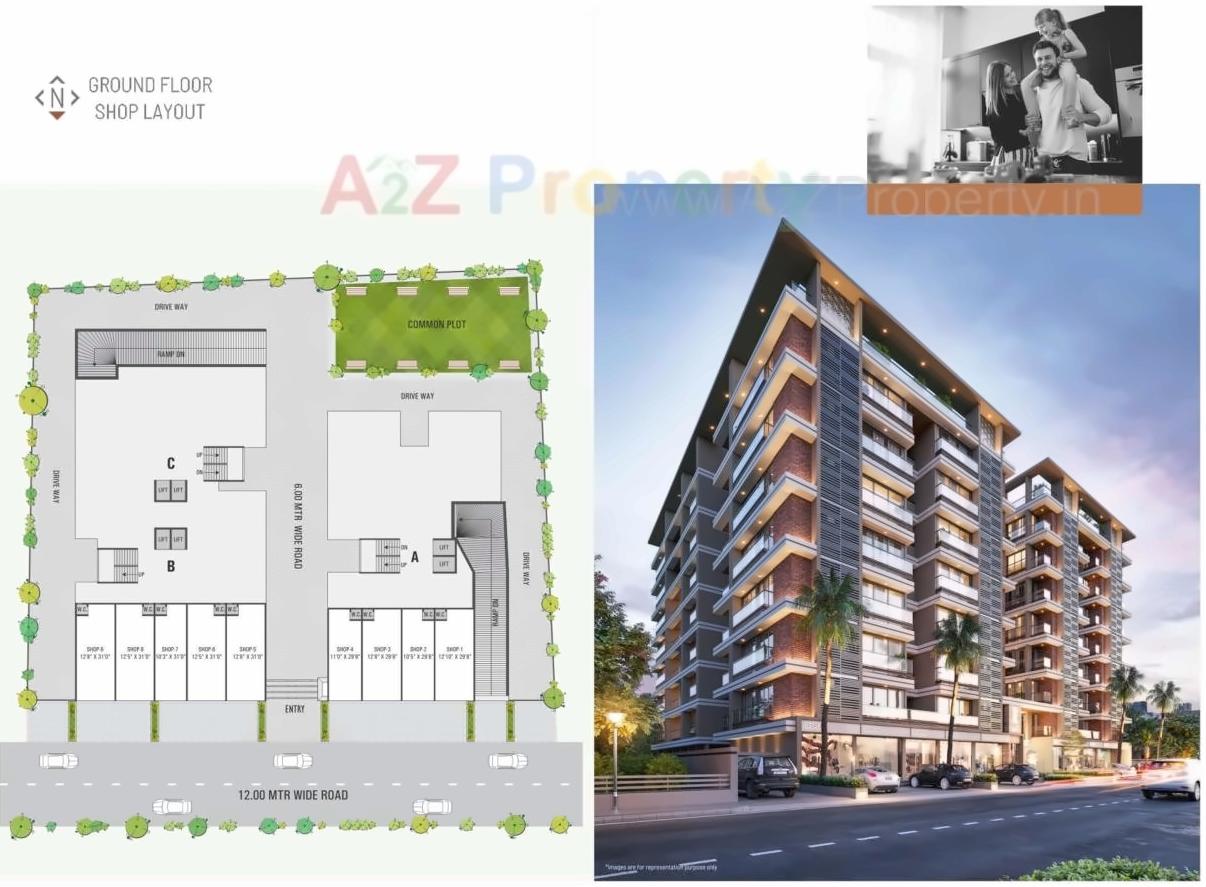 Layout of real estate project Sentosa Habitat located at Naroda, Ahmedabad, Gujarat