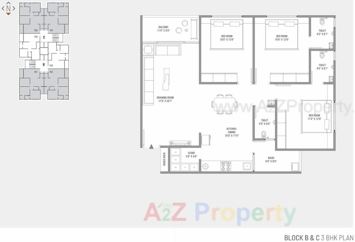 Layout of real estate project Sentosa Habitat located at Naroda, Ahmedabad, Gujarat