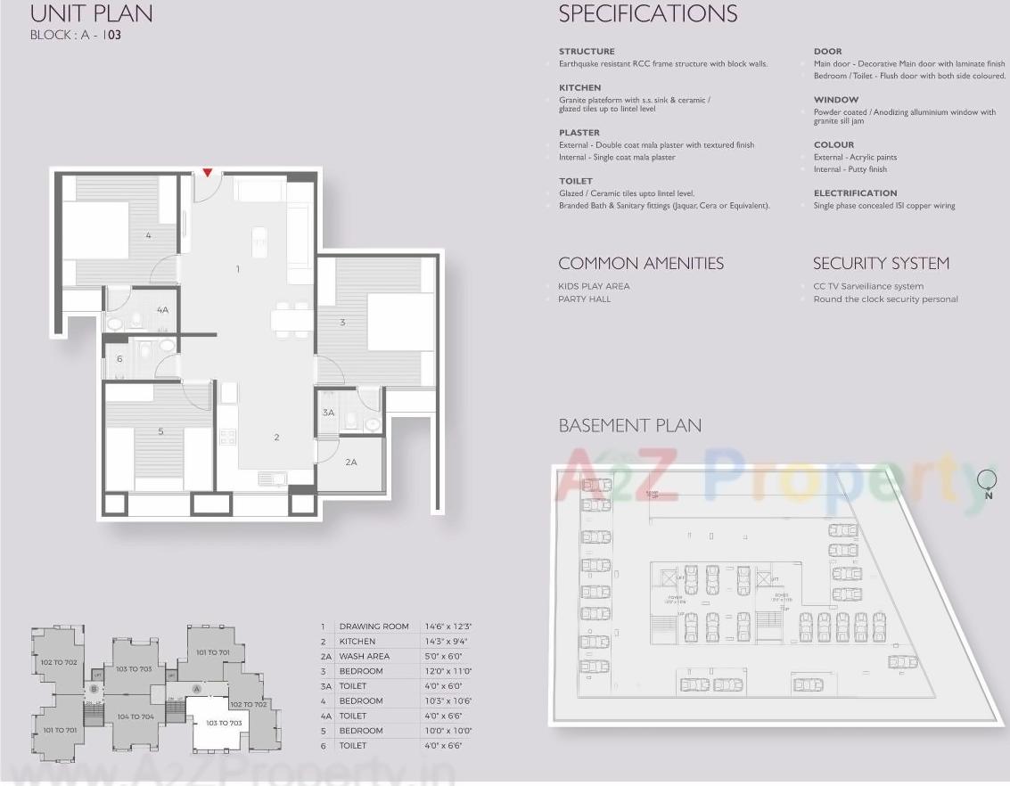 Layout of real estate project Sepal Azalea located at Shilaj, Ahmedabad, Gujarat