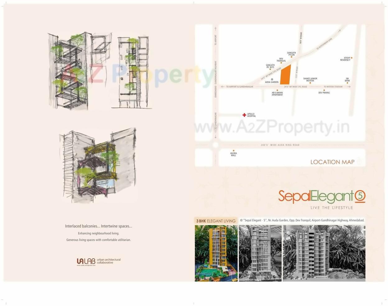  of real estate project Sepal Elegant located at Koteshwar, Ahmedabad, Gujarat