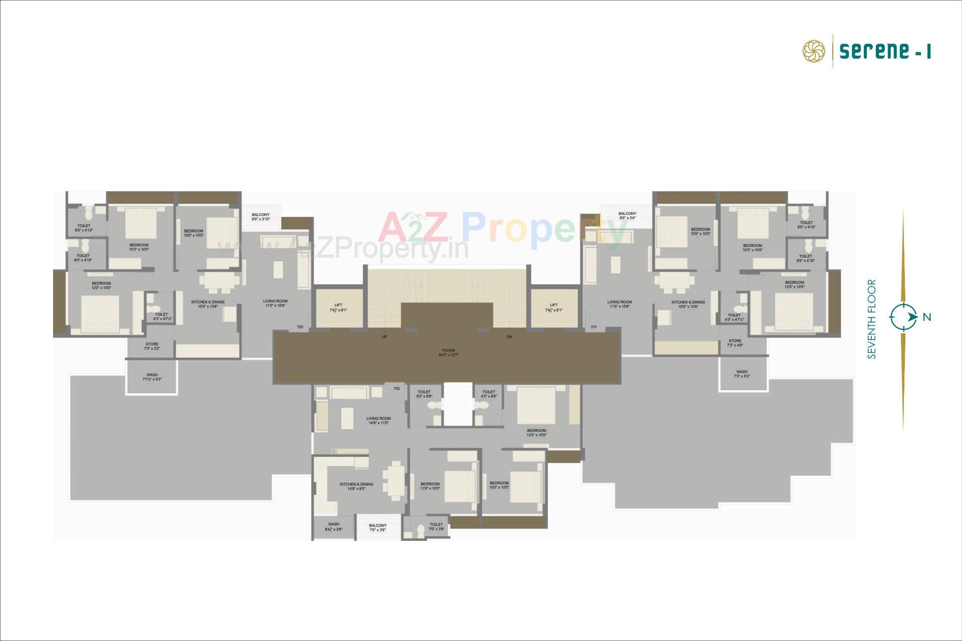 Layout of real estate project Serene located at Chandlodiya, Ahmedabad, Gujarat