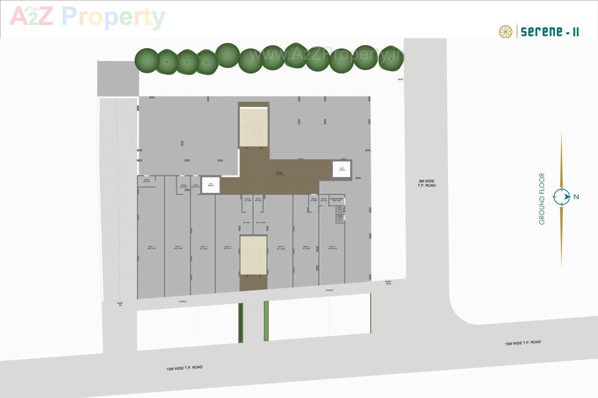 Layout of real estate project Serene located at Ahmedabad, Ahmedabad, Gujarat