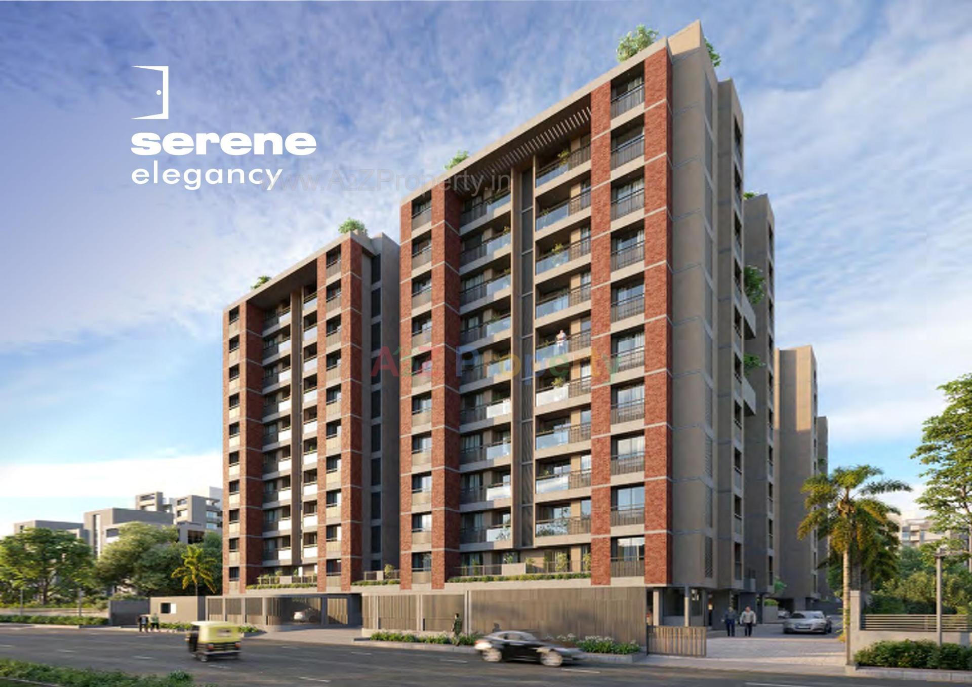 3D Elevation of real estate project Serene Elegancy located at Ambli, Ahmedabad, Gujarat