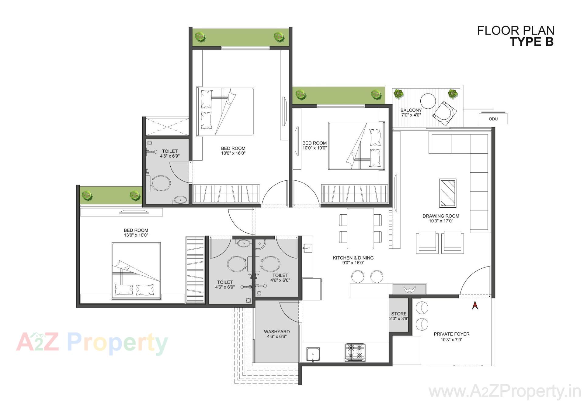 Layout of real estate project Serene Elegancy located at Ambli, Ahmedabad, Gujarat