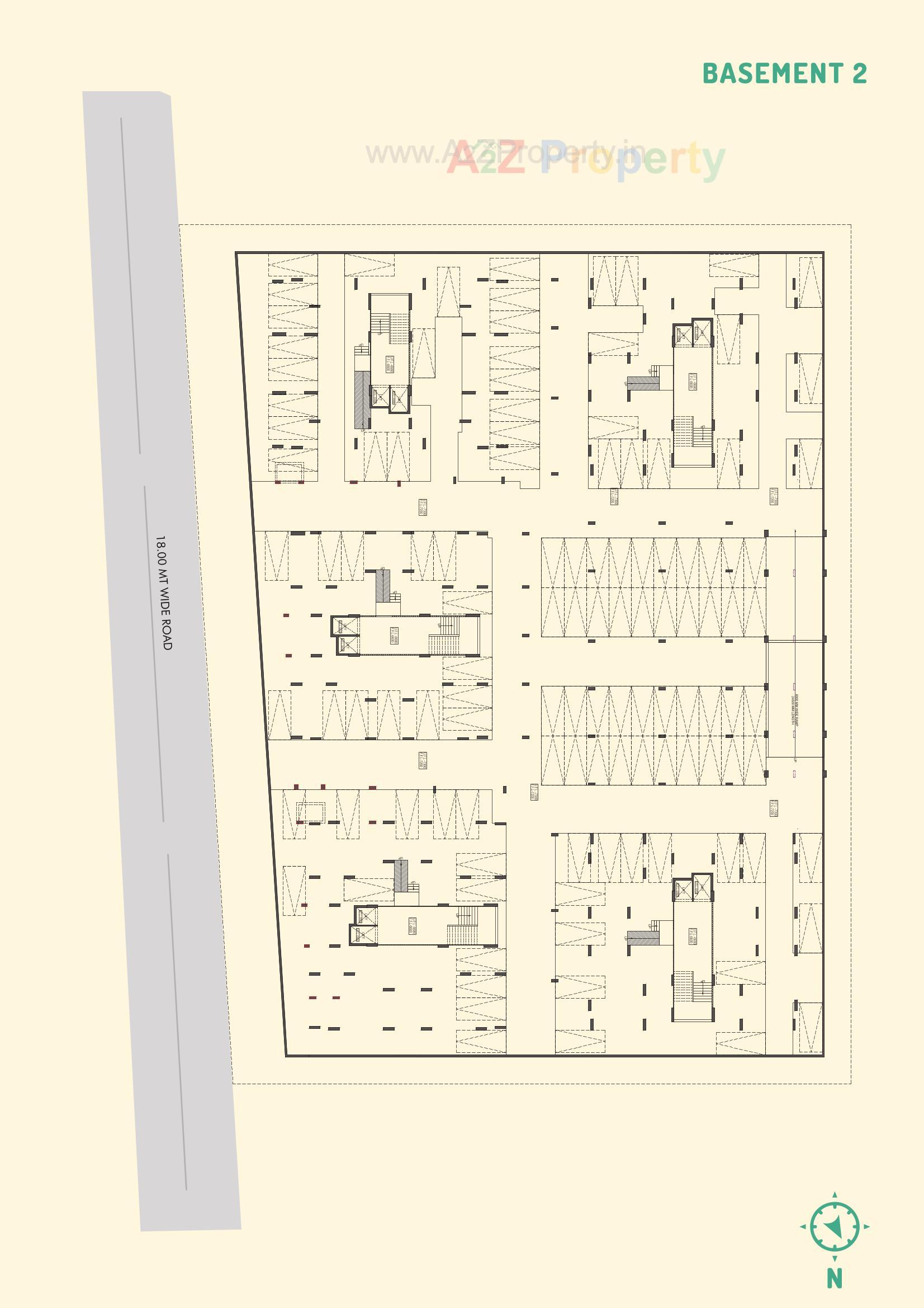 Layout of real estate project Serene Sparkles located at Ghuma, Ahmedabad, Gujarat