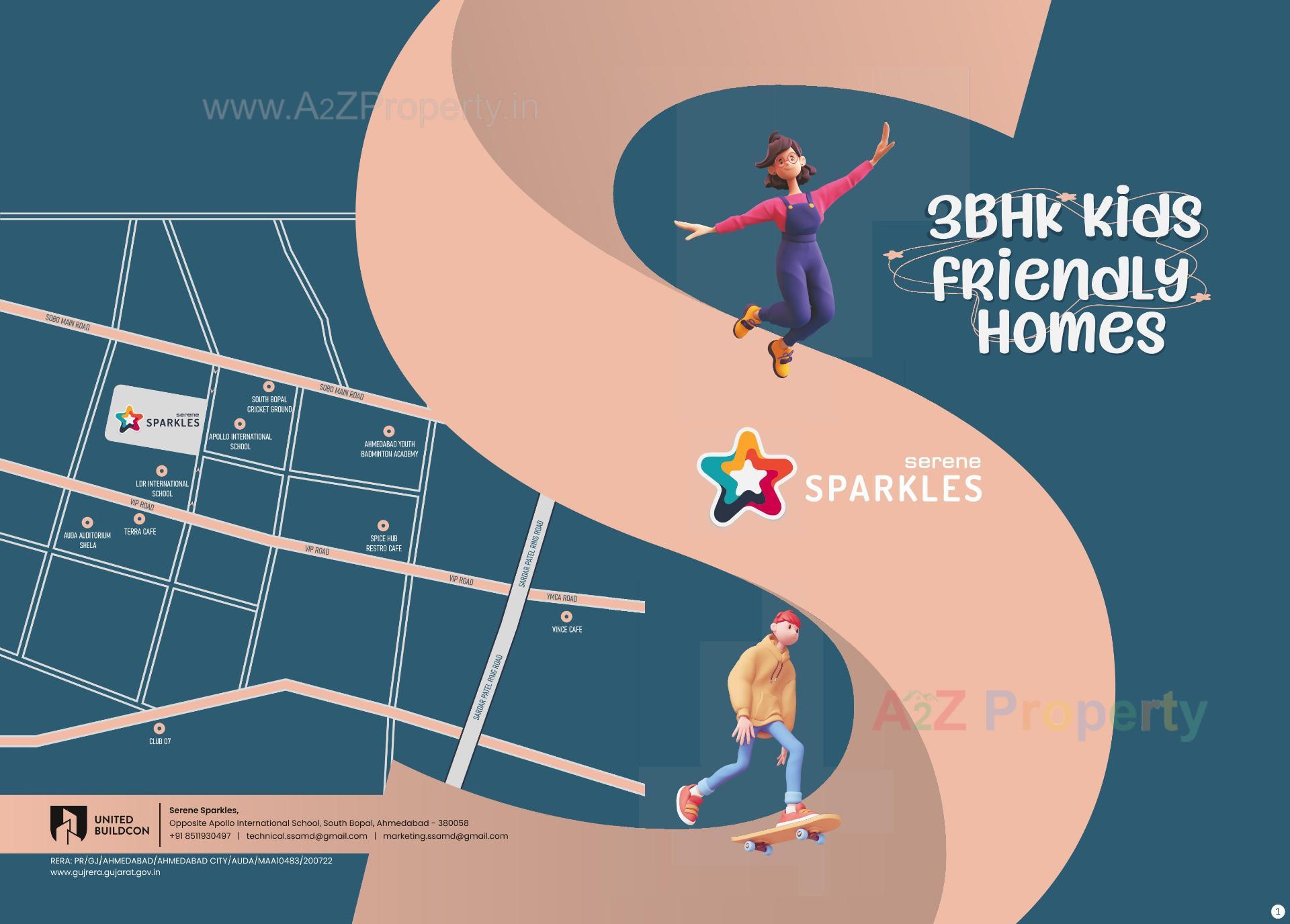  of real estate project Serene Sparkles located at Ghuma, Ahmedabad, Gujarat