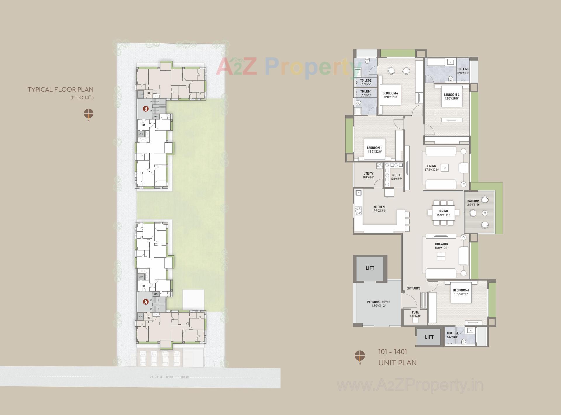 Layout of real estate project Serenity Casa located at Sola, Ahmedabad, Gujarat