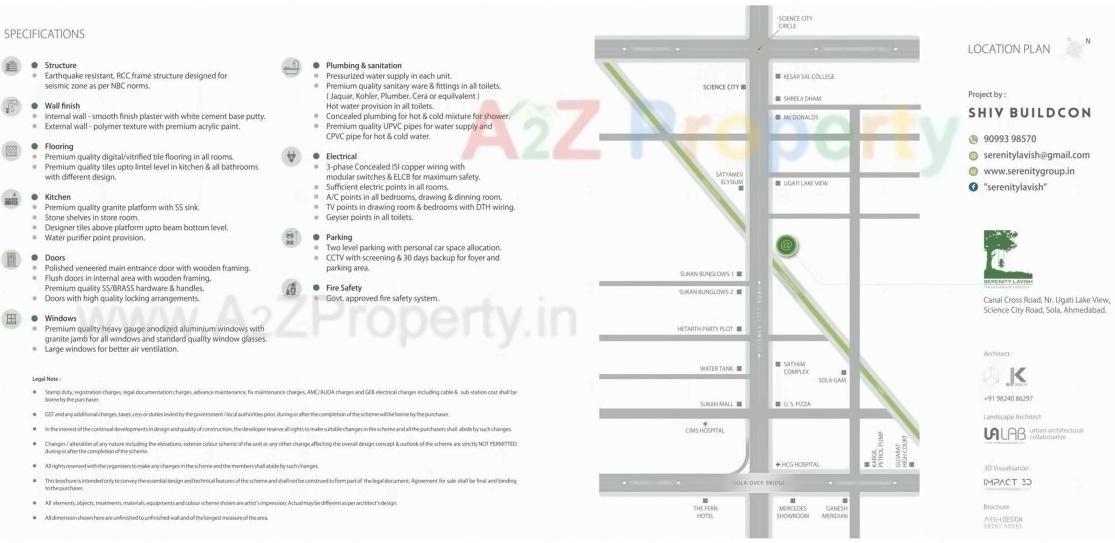  of real estate project Serenity Lavish located at Sola, Ahmedabad, Gujarat