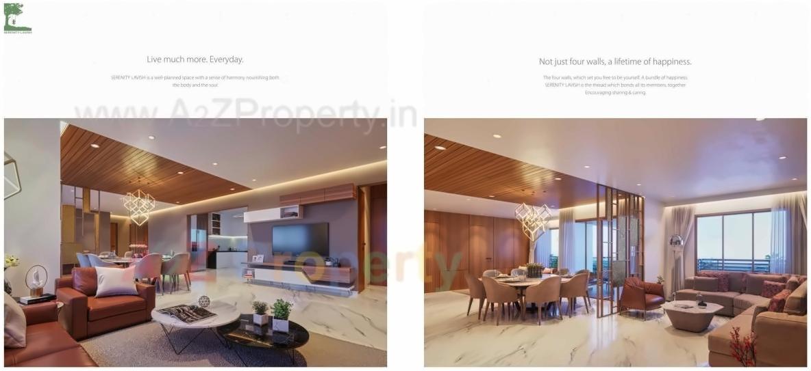 3D Elevation of real estate project Serenity Lavish located at Sola, Ahmedabad, Gujarat