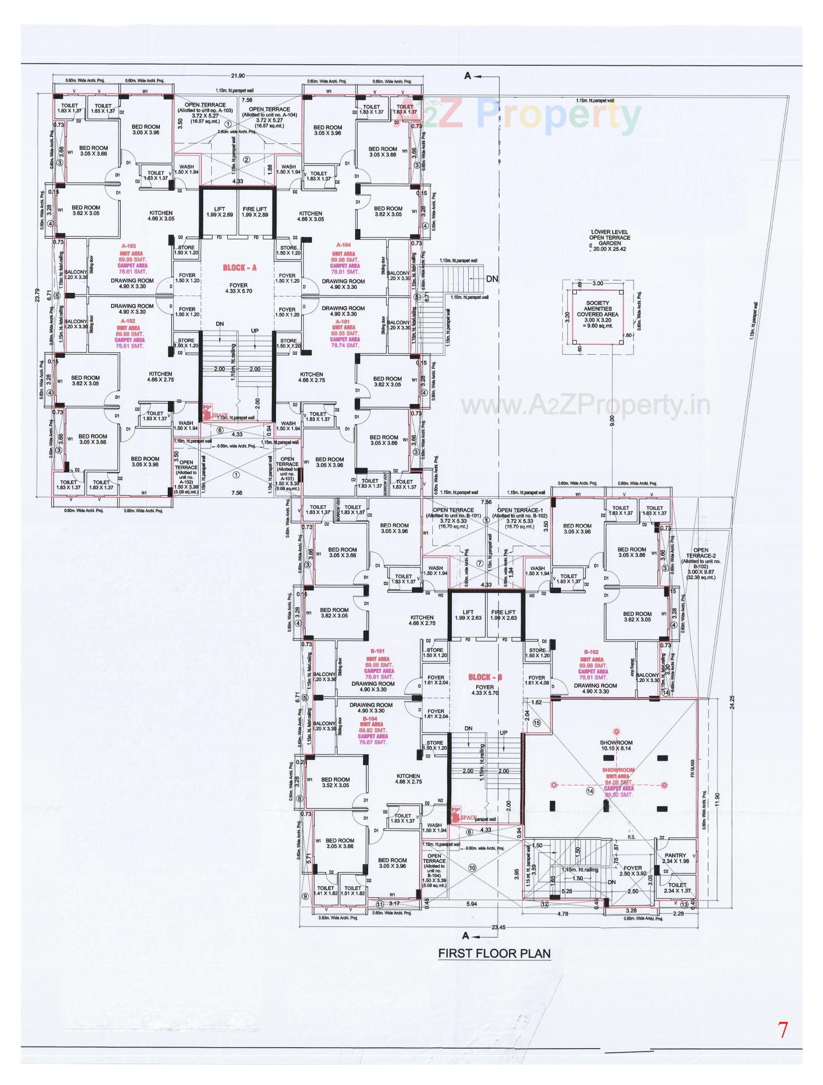 Layout of real estate project Serenity Life located at Khodiyar, Ahmedabad, Gujarat