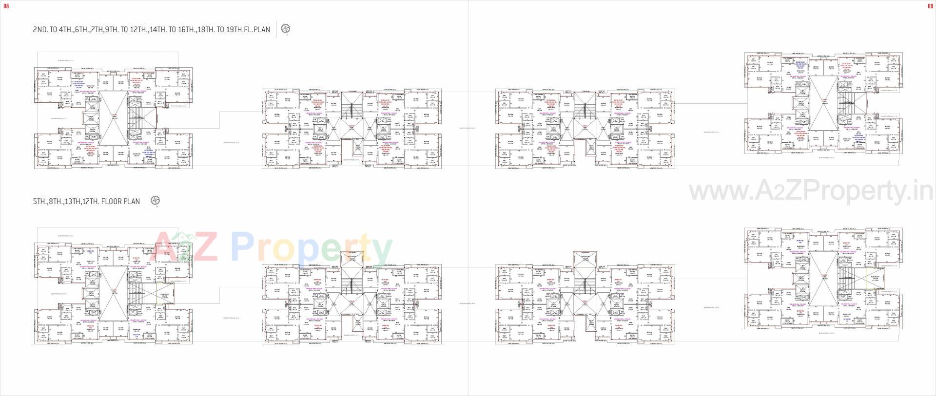 Layout of real estate project Serenity Shivam located at Ghuma, Ahmedabad, Gujarat