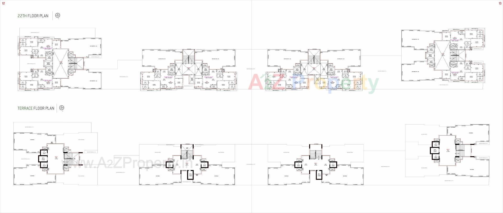 Layout of real estate project Serenity Shivam located at Ghuma, Ahmedabad, Gujarat