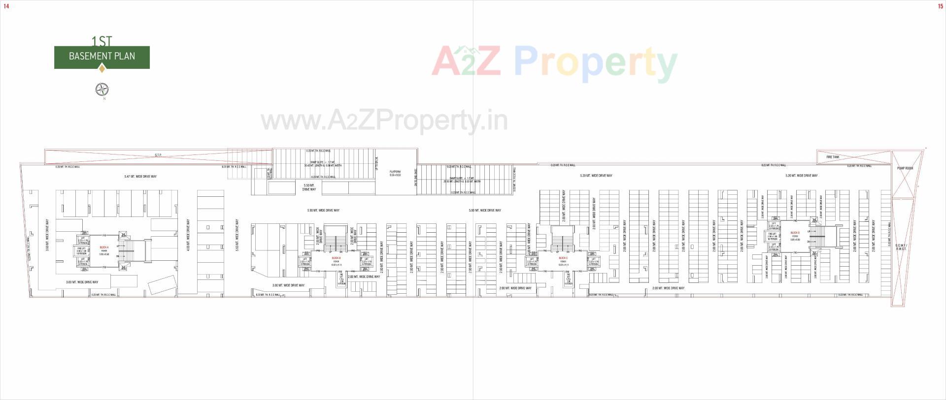 Layout of real estate project Serenity Shivam located at Ghuma, Ahmedabad, Gujarat