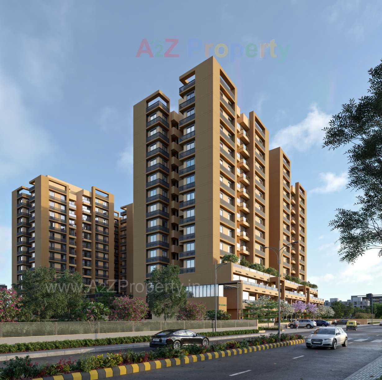 3D Elevation of real estate project Serenity Sky located at Bopal, Ahmedabad, Gujarat