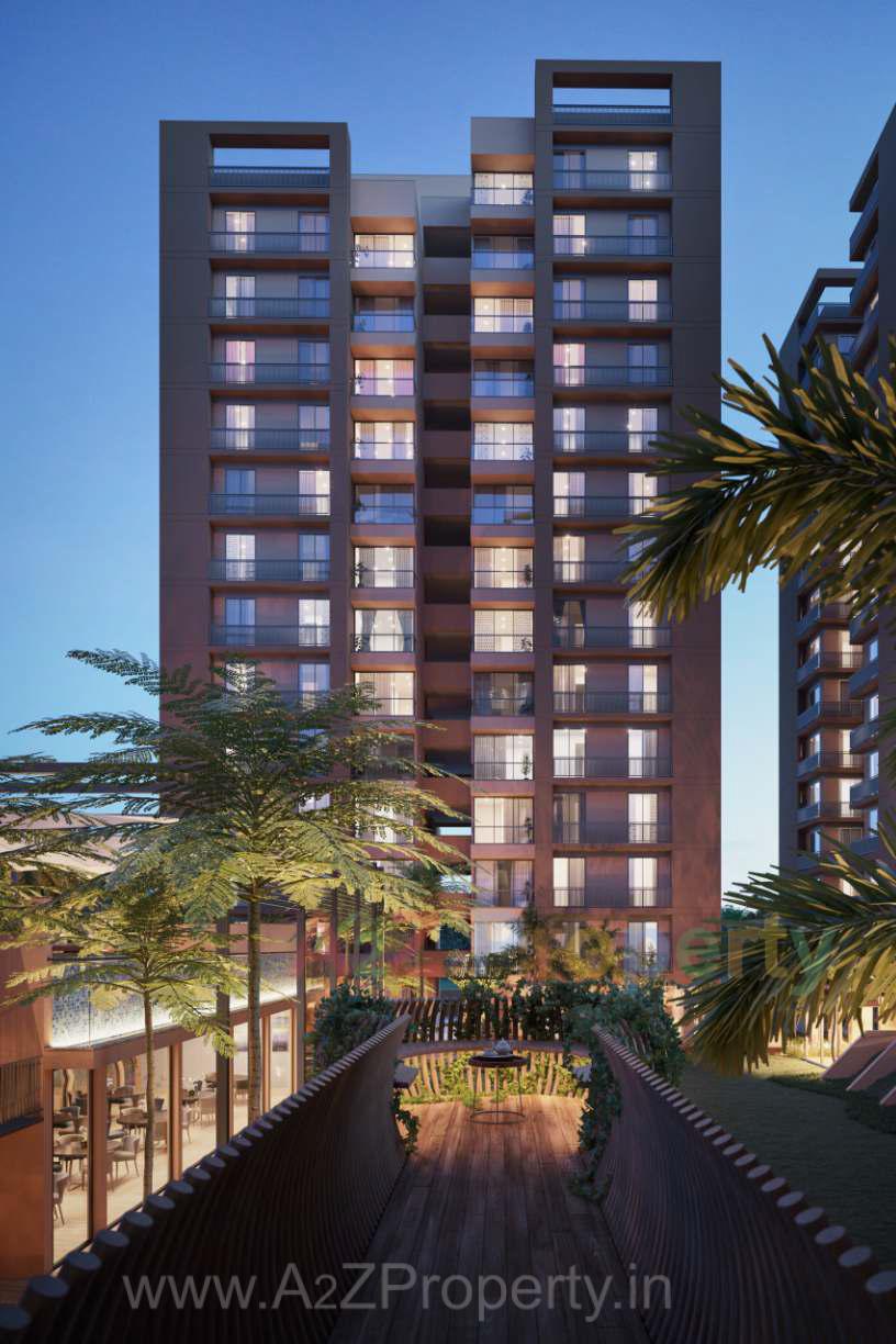 3D Elevation of real estate project Serenity Sky located at Bopal, Ahmedabad, Gujarat