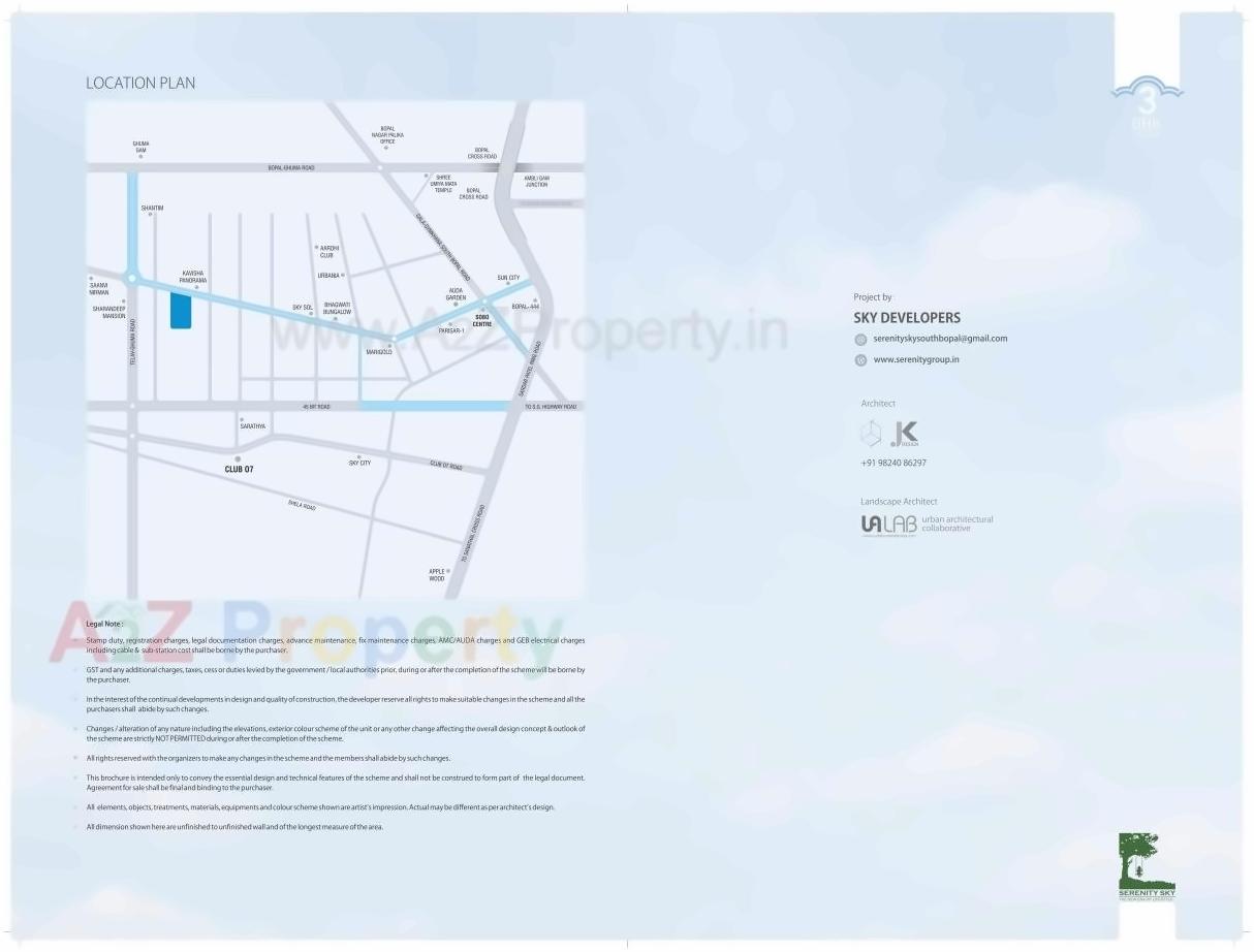  of real estate project Serenity Sky located at Bopal, Ahmedabad, Gujarat