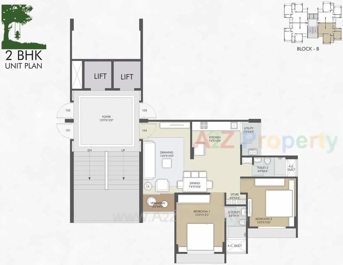 Layout of real estate project Serenity Space located at Gota, Ahmedabad, Gujarat