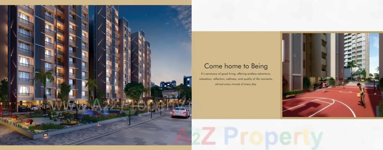 3D Elevation of real estate project Serenity Space located at Gota, Ahmedabad, Gujarat