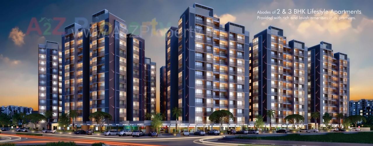 3D Elevation of real estate project Serenity Space located at Gota, Ahmedabad, Gujarat