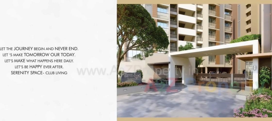 3D Elevation of real estate project Serenity Space located at Gota, Ahmedabad, Gujarat