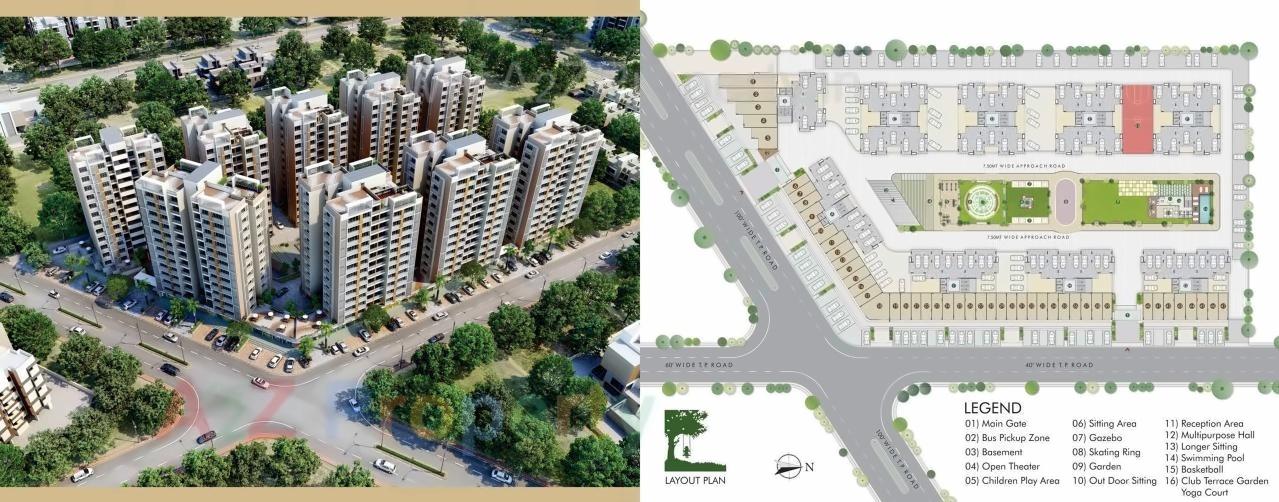  of real estate project Serenity Space located at Gota, Ahmedabad, Gujarat