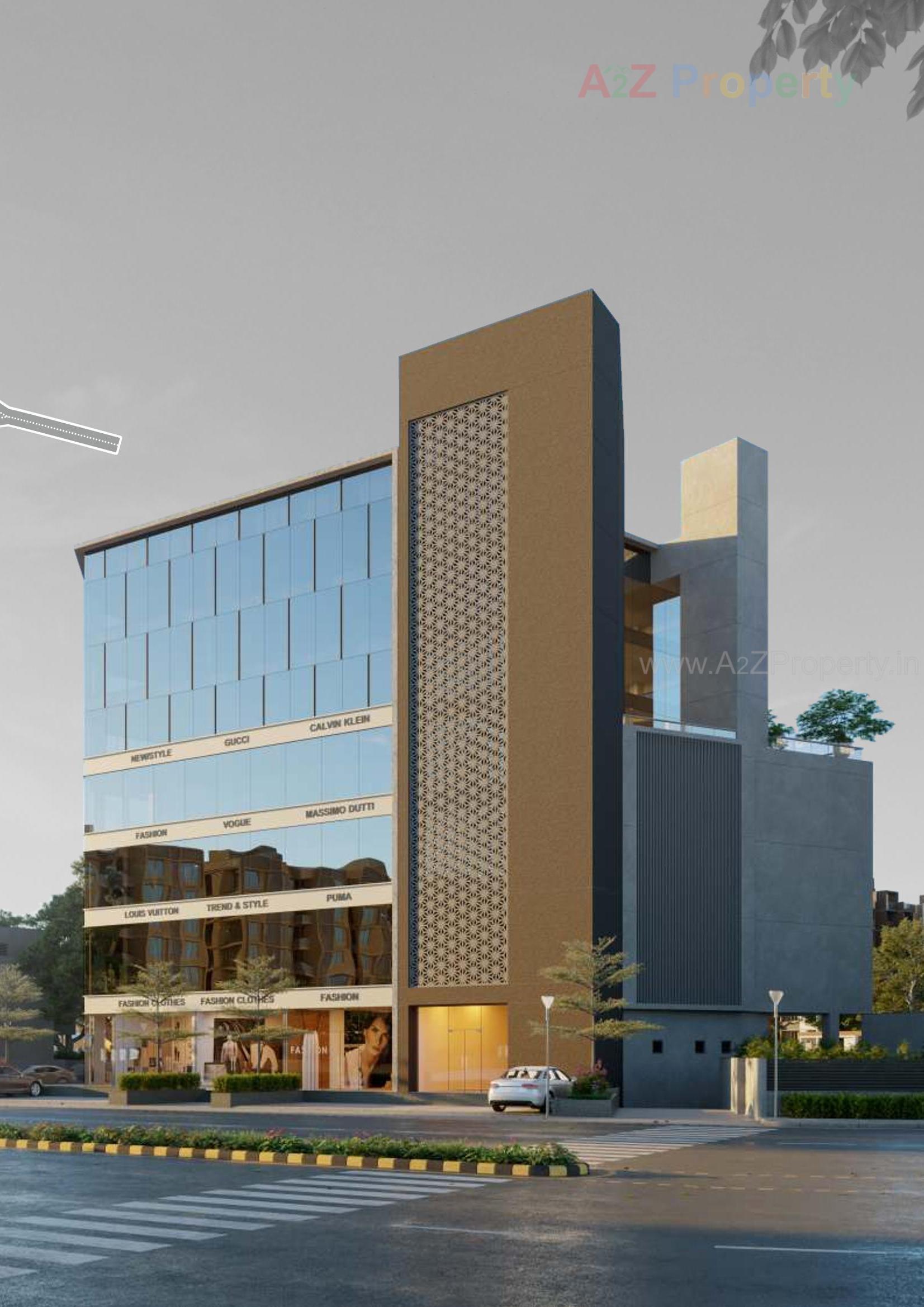 3D Elevation of real estate project Serenity Square located at Navrangpura, Ahmedabad, Gujarat